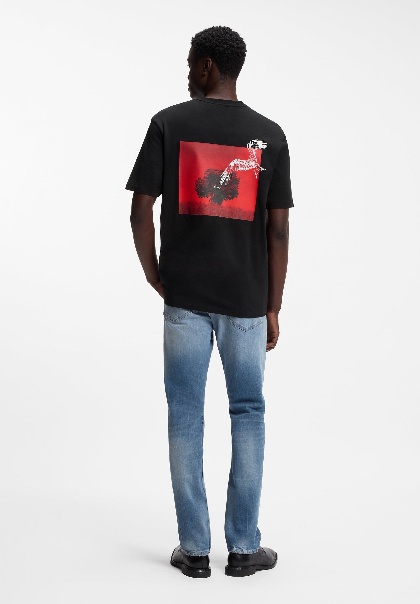 DERLYNS - Print T-shirt - black