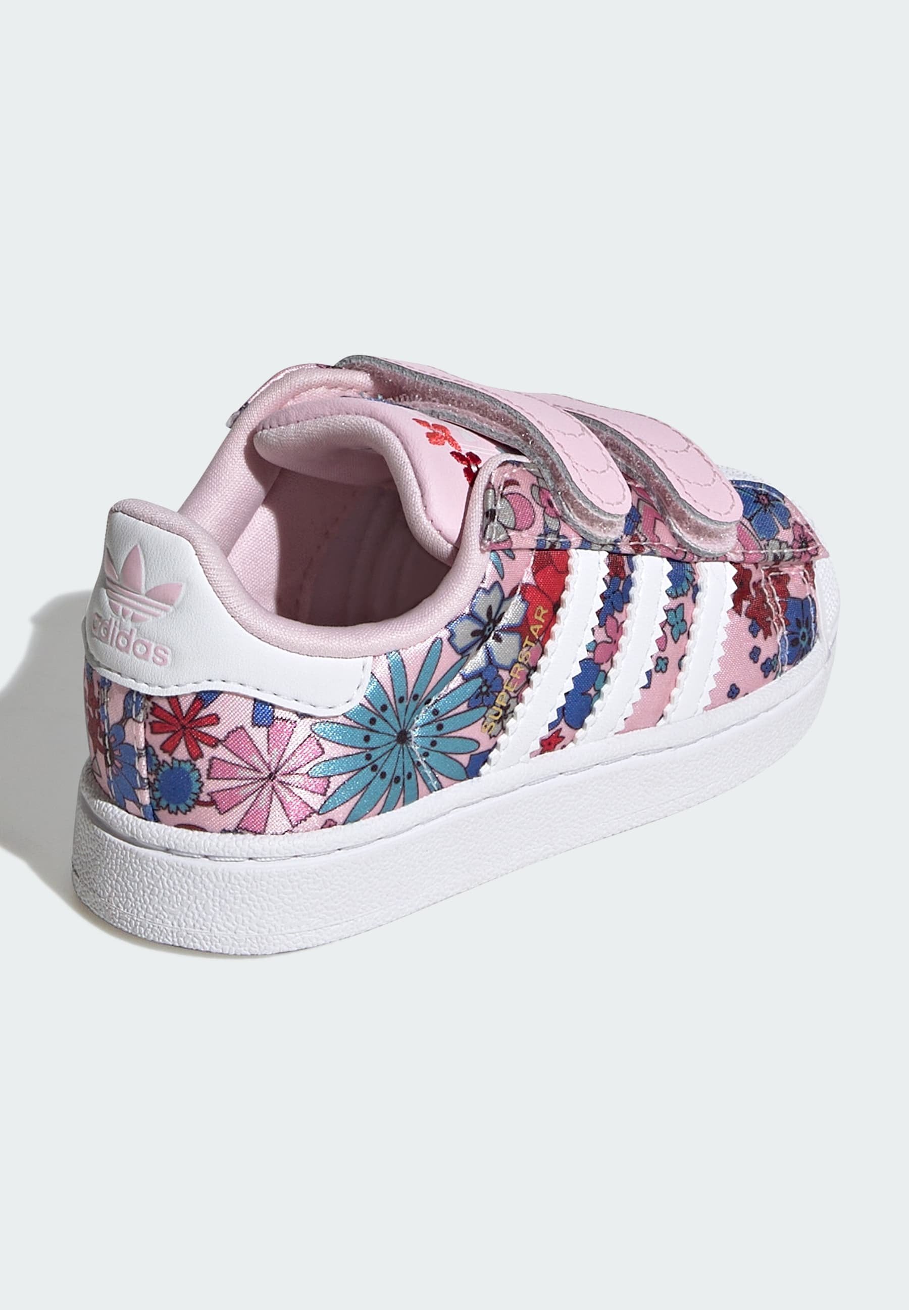LIBERTY LONDON SUPERSTAR II - Baby shoes - clear pink/ftwr white/light pink