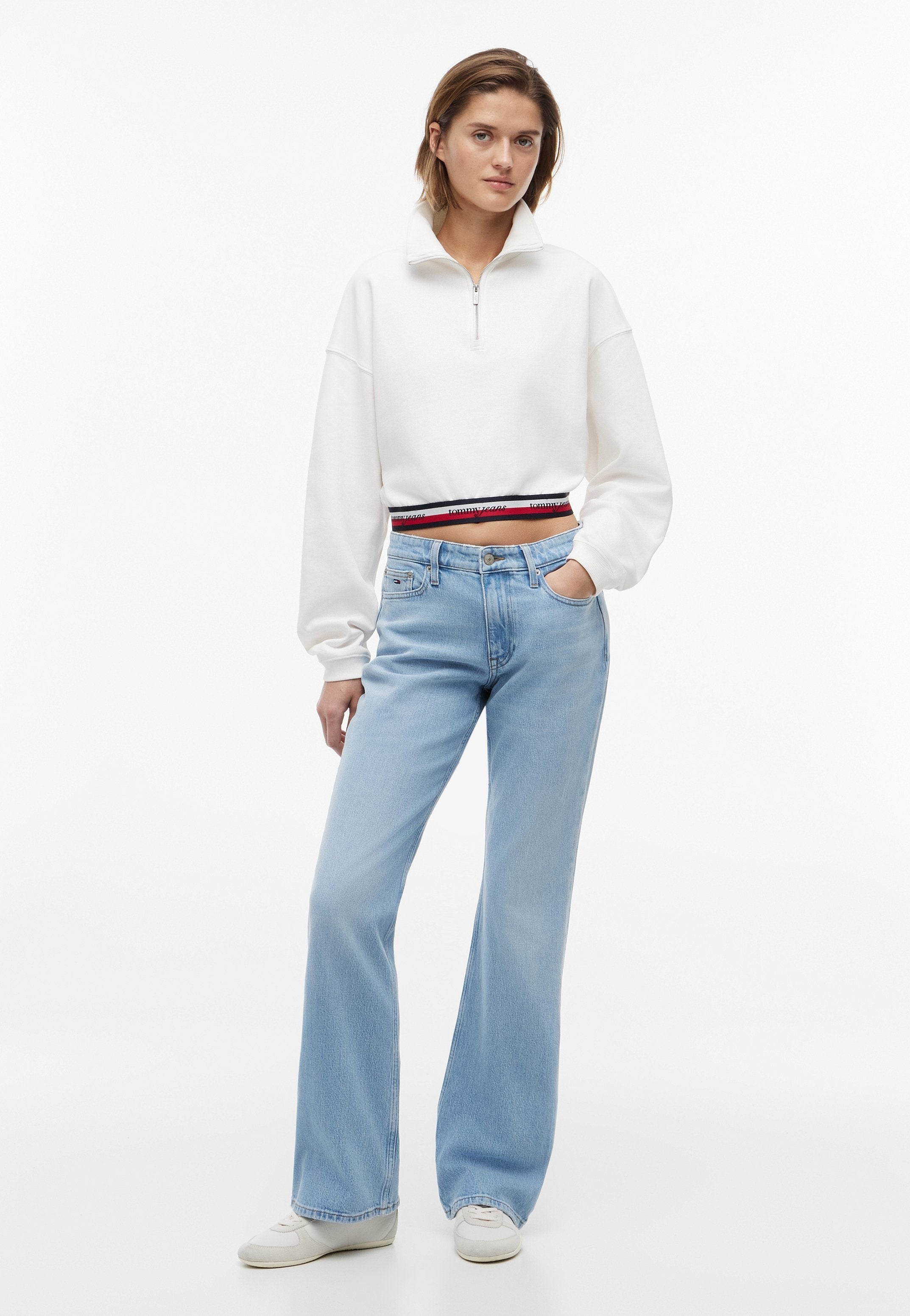 CLEO MID  - Bootcut jeans - denim light