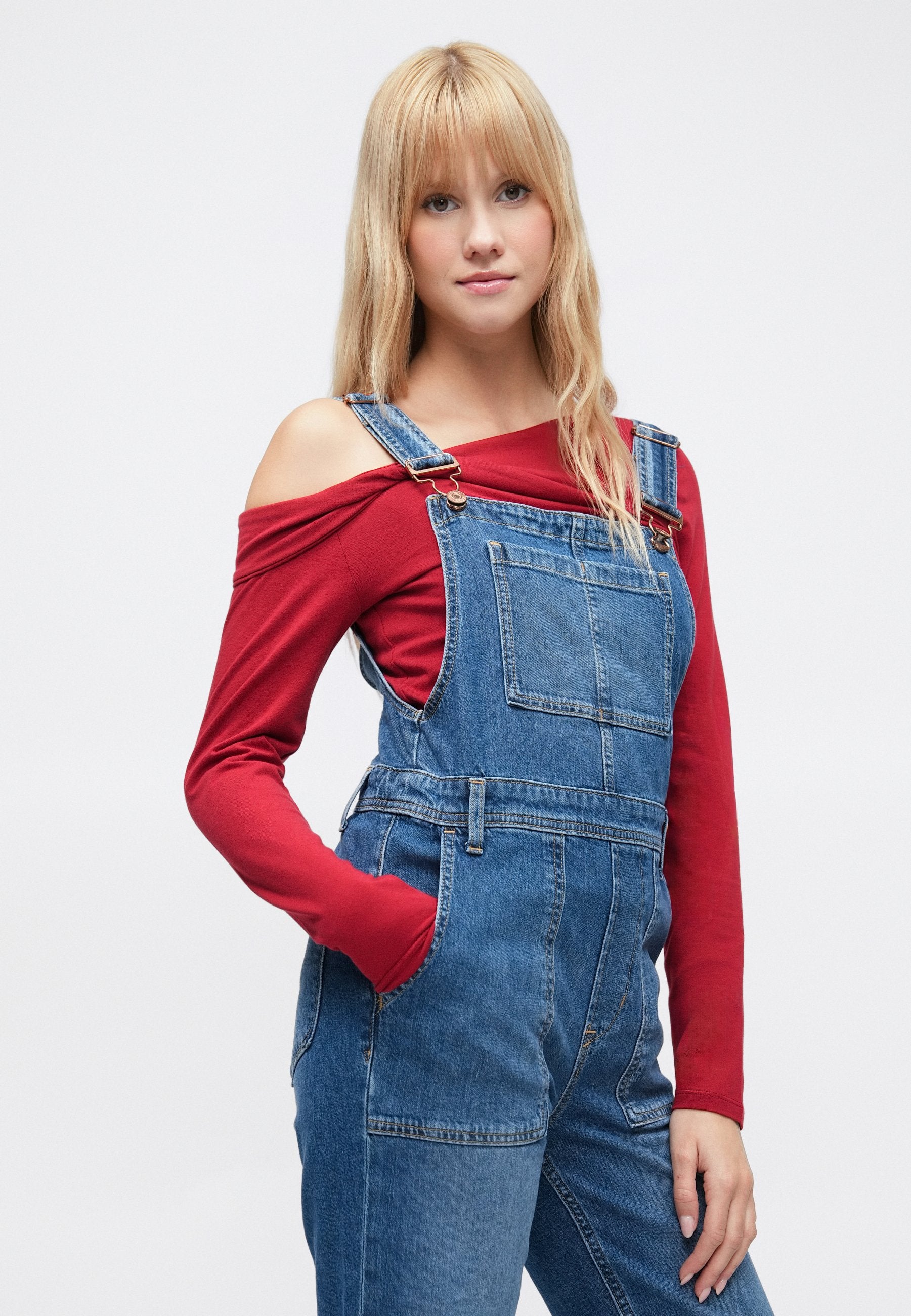 LONG AND LEAN OVERALL
FASSETT - Dungarees - medium indigo