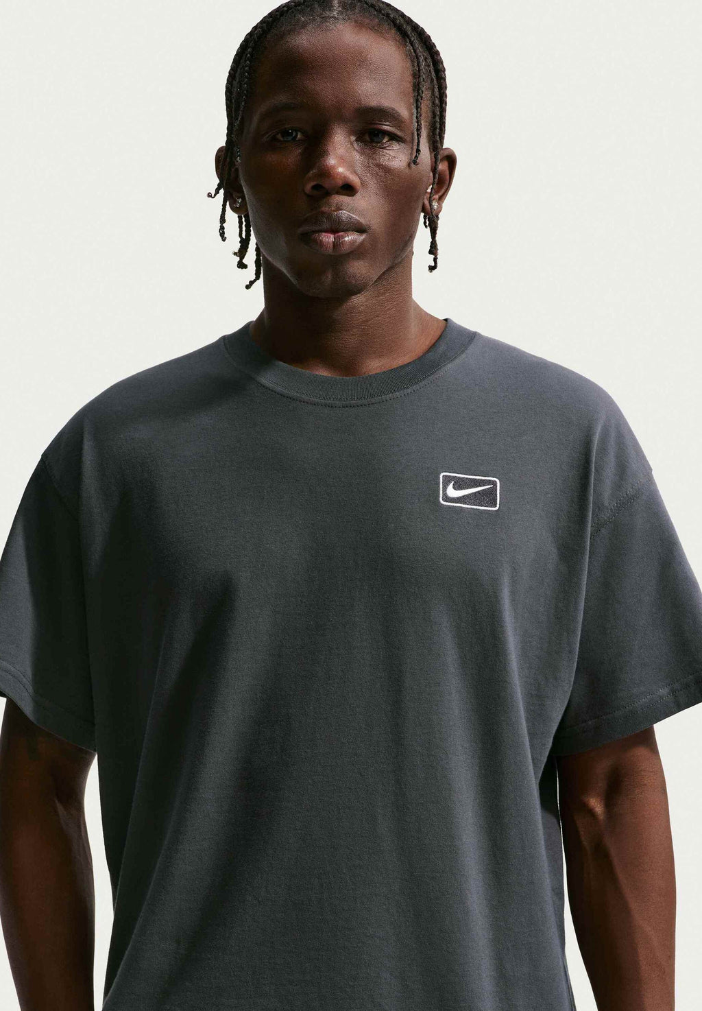 TEE - Print T-shirt - anthracite