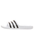 ADILETTE AQUA - Mules - blanc nuage   noir noyau   blanc nuage