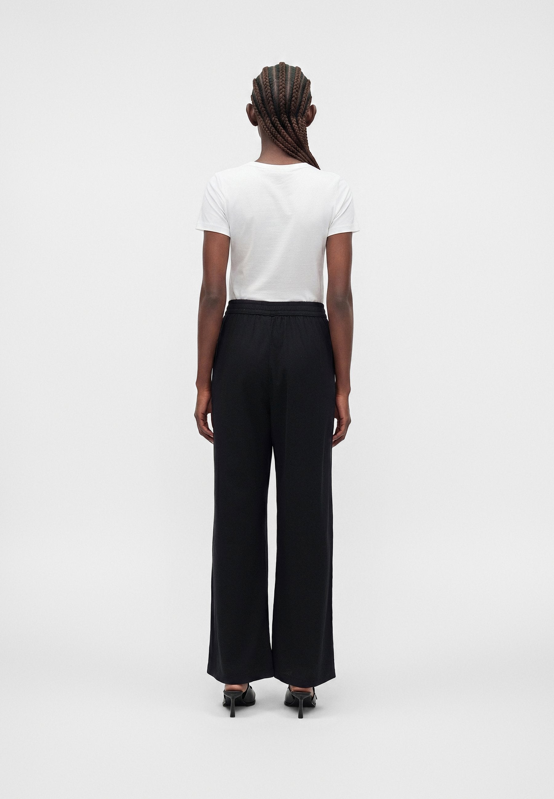 JXELLA SUMMER LOOSE PANT - Trousers - black
