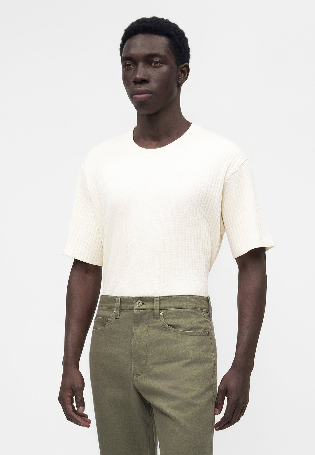 STRAIGHT - Trousers - green