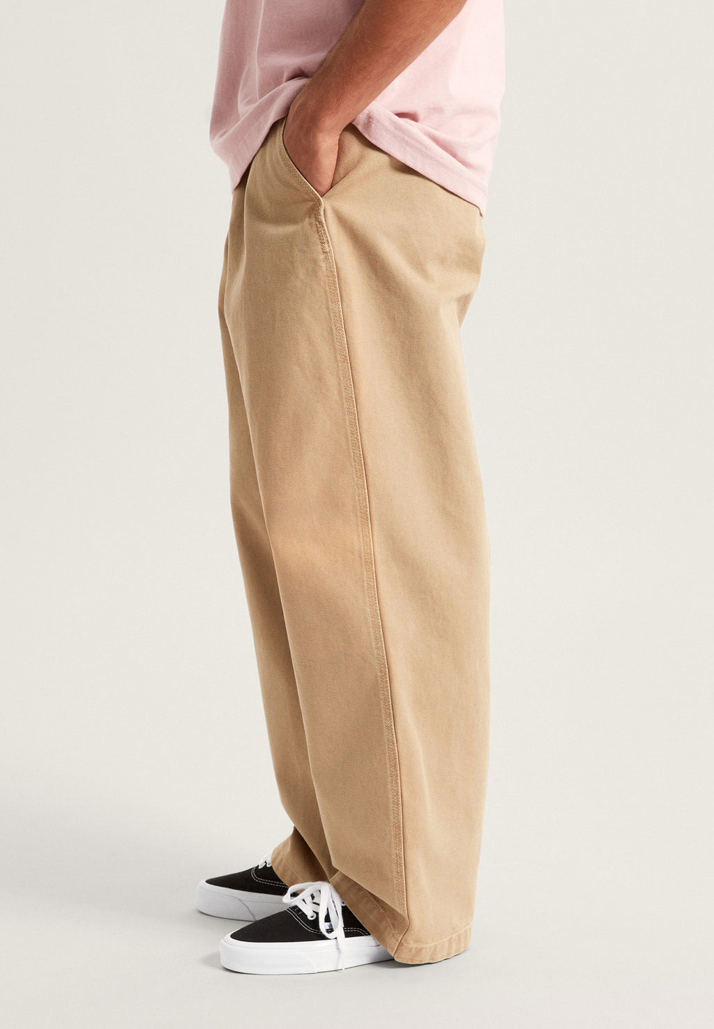 AUTHENTIC CHINO PIGMENT OVERDYE PANTS - Trousers - incense