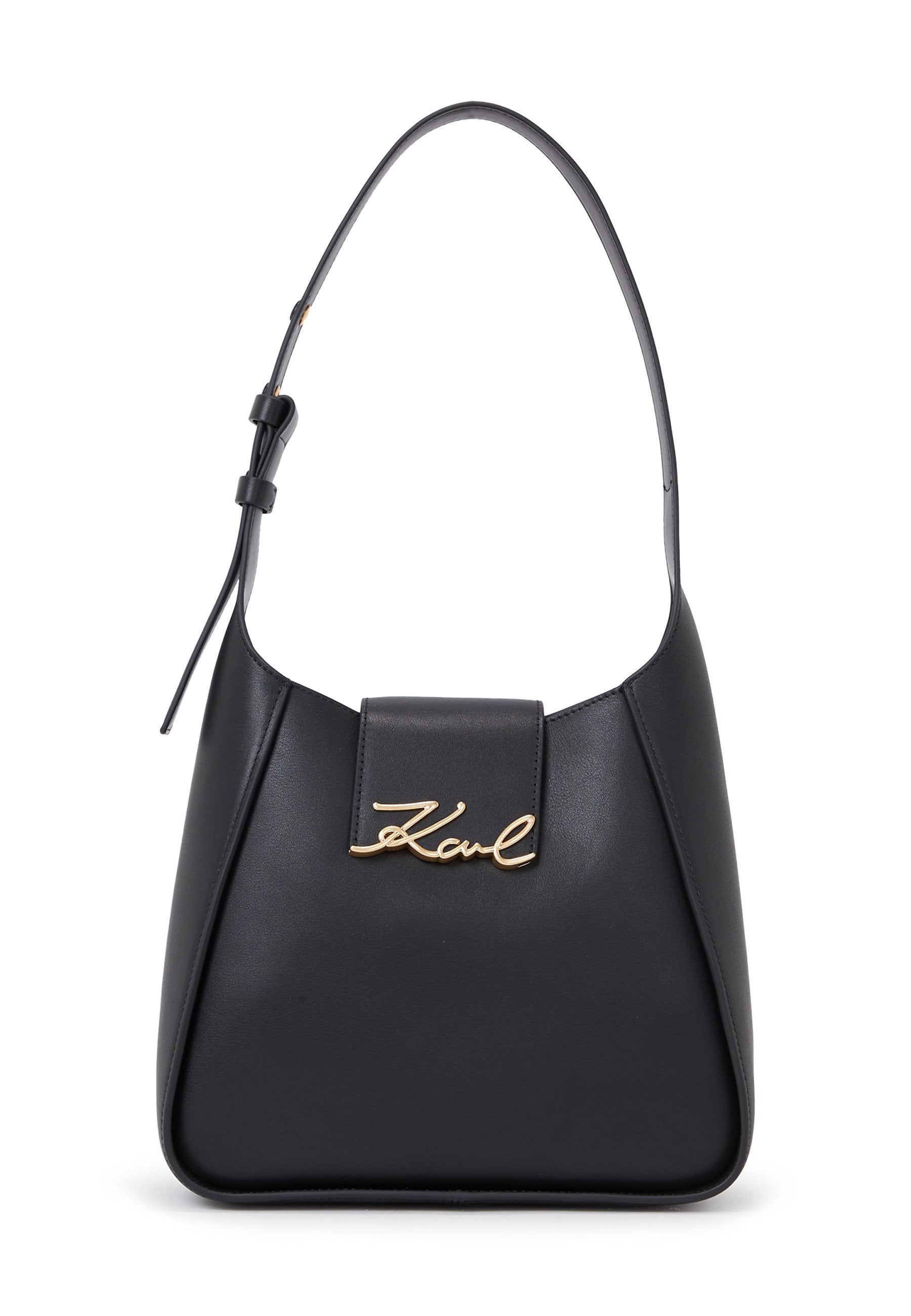 SIGNATURE HOBO - Handbag - black
