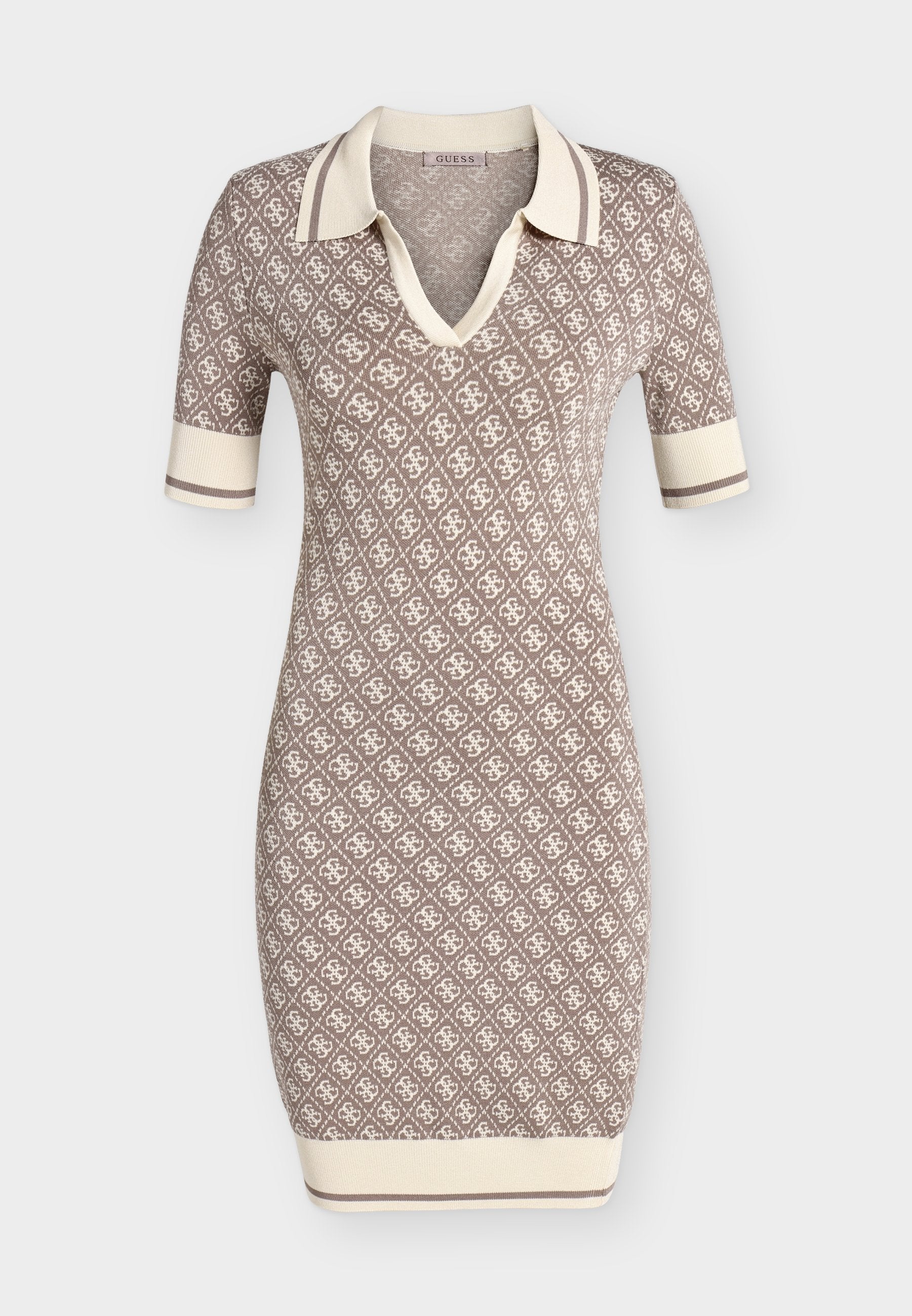 SS LISE 4G LOGO POLO STWR DRES - Jumper dress - pearl oyster and sil