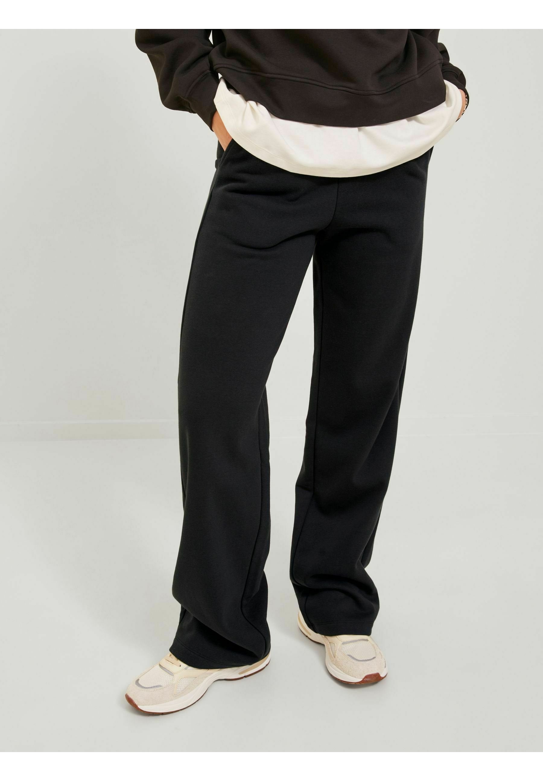 JXALLY - Tracksuit bottoms - black