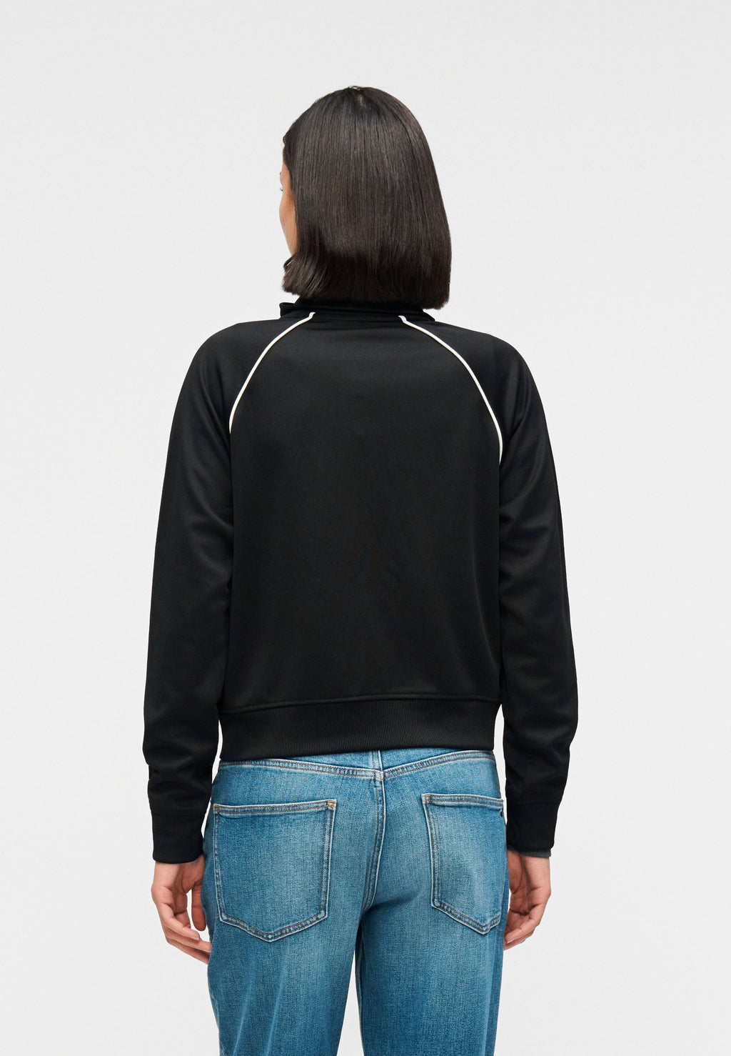TOMMY BADGE INTERLOCK KNIT TRACK JACKET - Training jacket - black