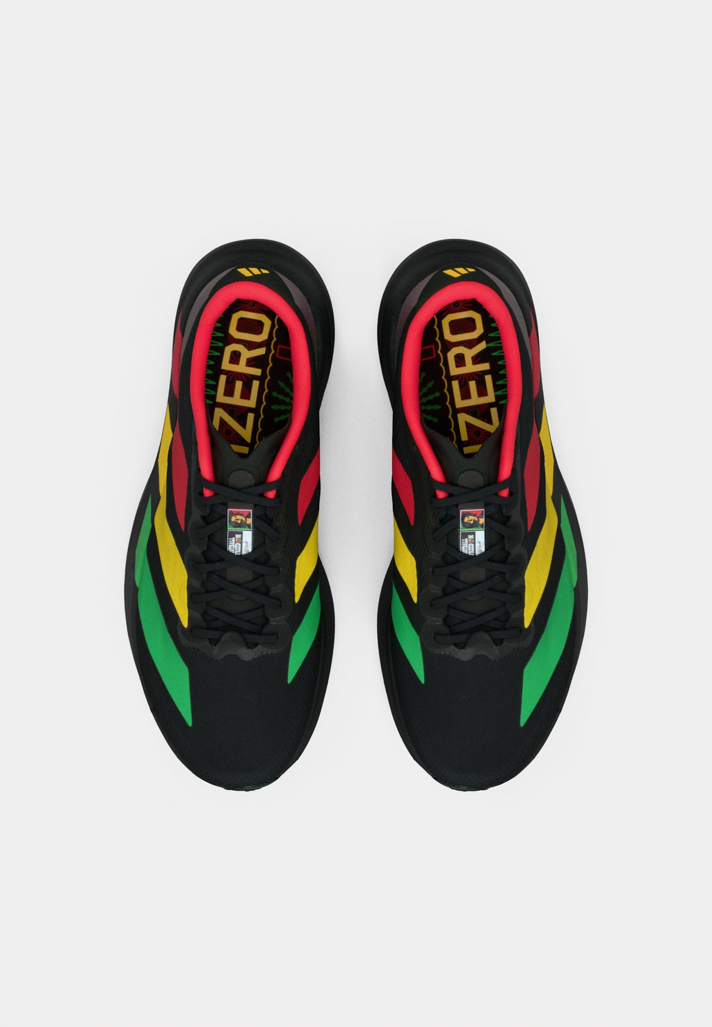 ADIZERO EVO SL - Trainers - core black/vivid green/bold gold-coloured