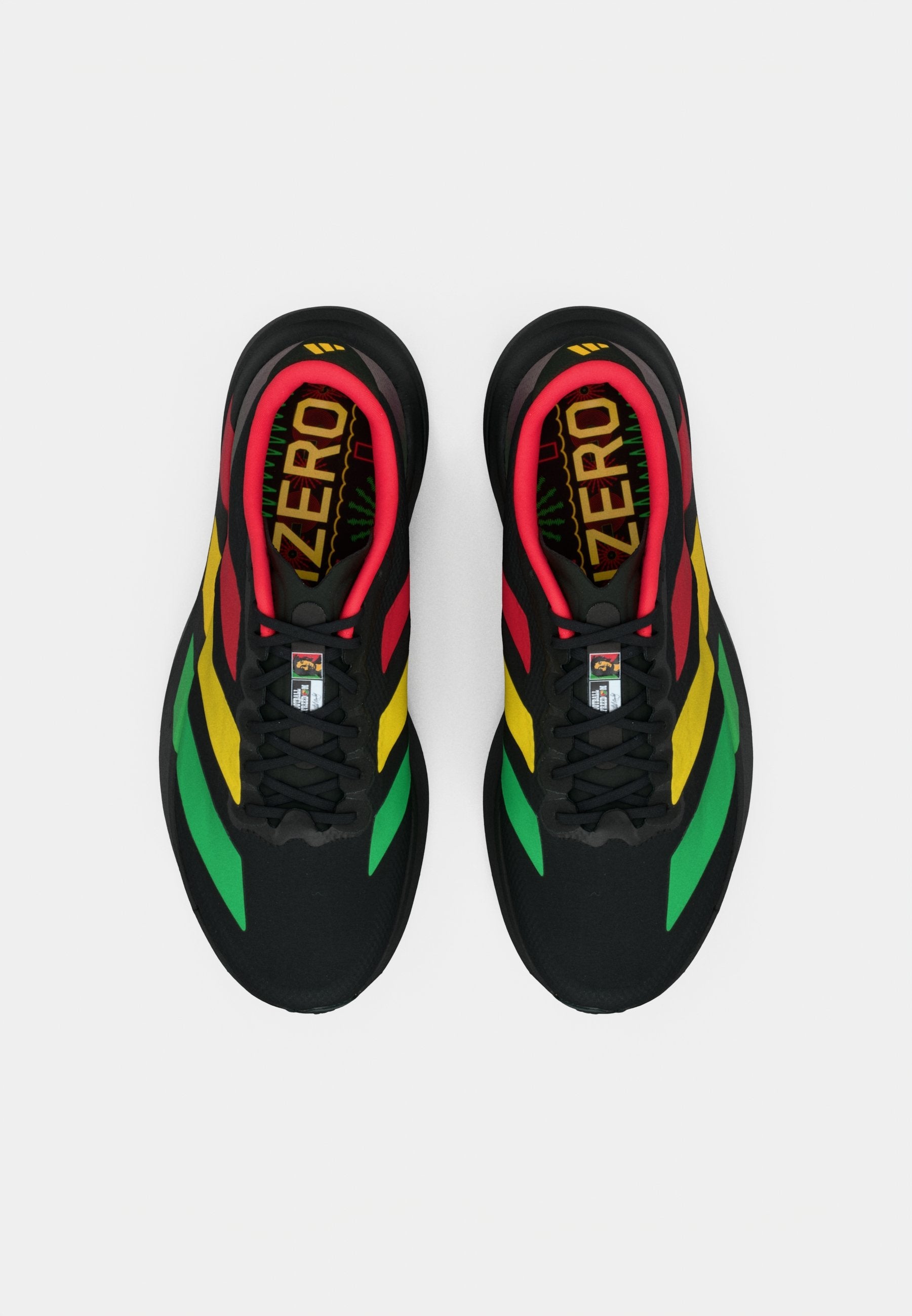 ADIZERO EVO SL - Trainers - core black/vivid green/bold gold-coloured