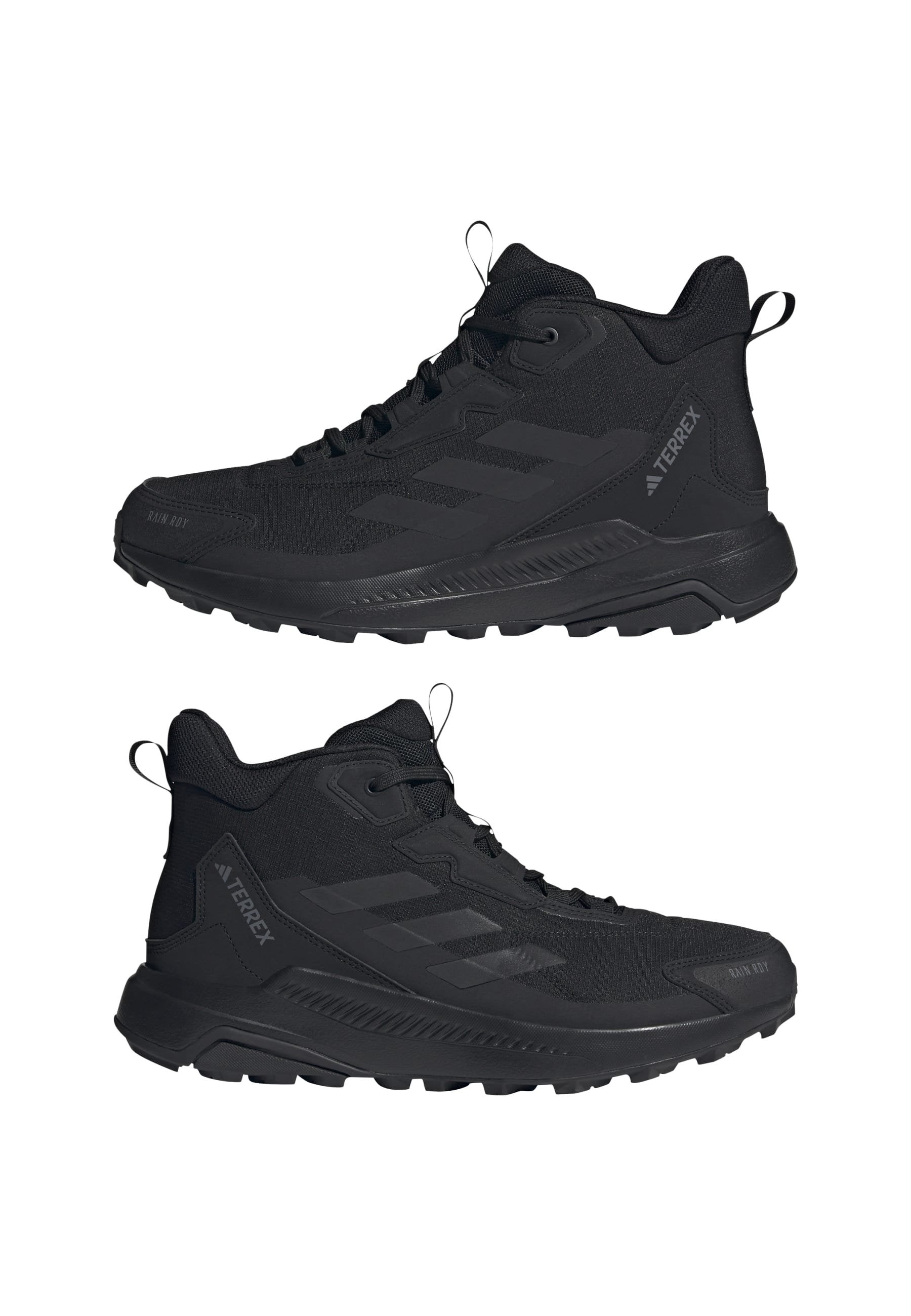ANYLANDER MID - Hiking shoes - core black core black grey four