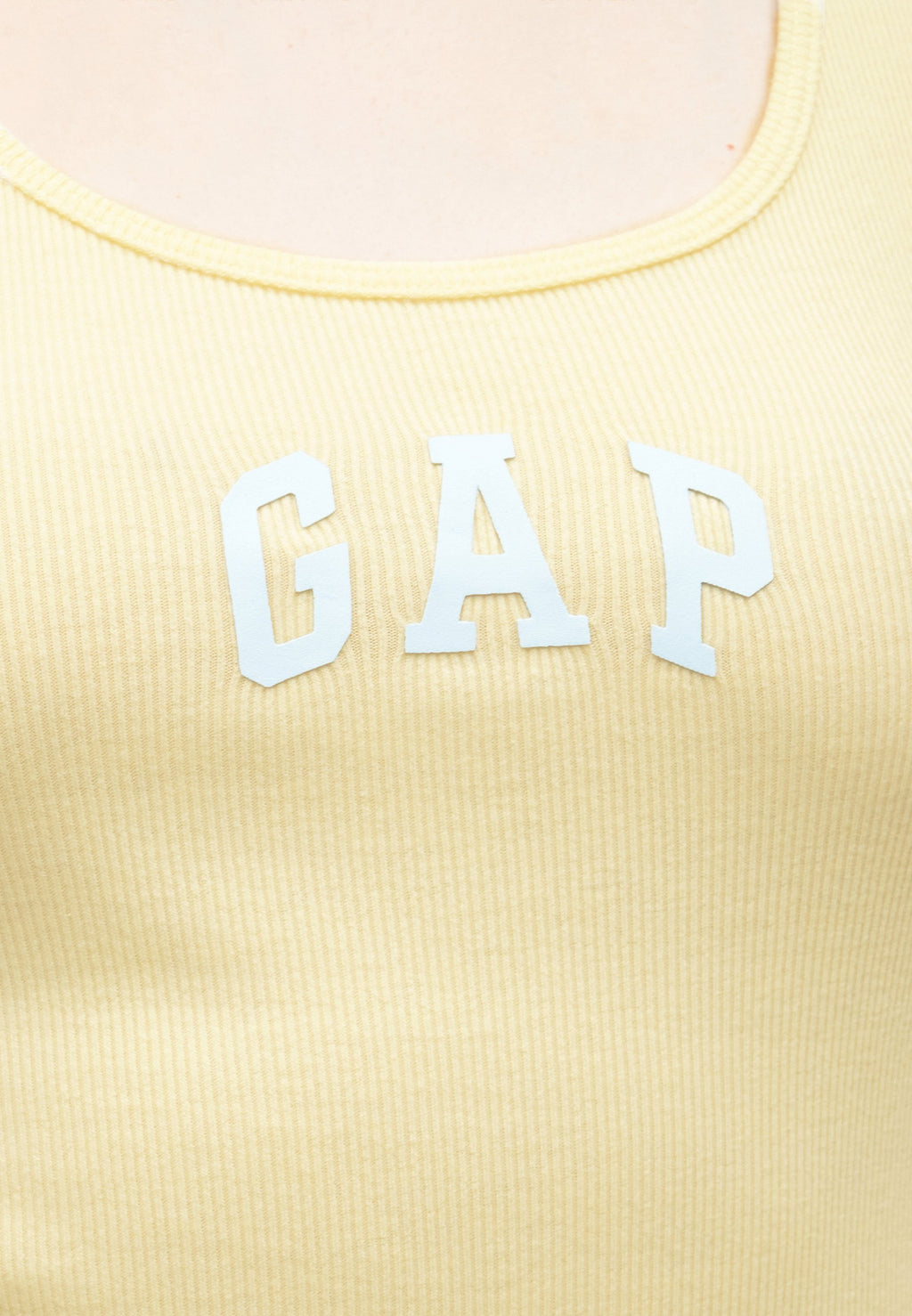 TANK - Top - mottled light yellow