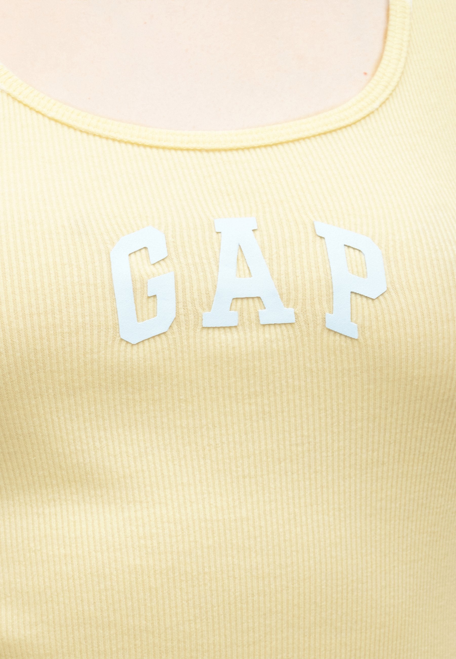TANK - Top - mottled light yellow