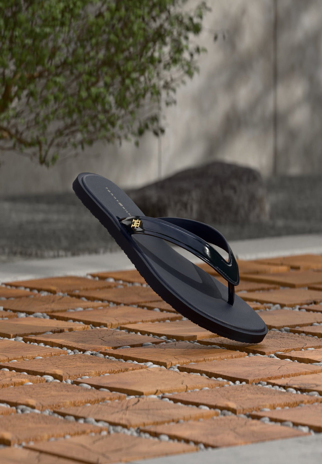 SCANDI SHINY SUMMER - T-bar sandals - space blue