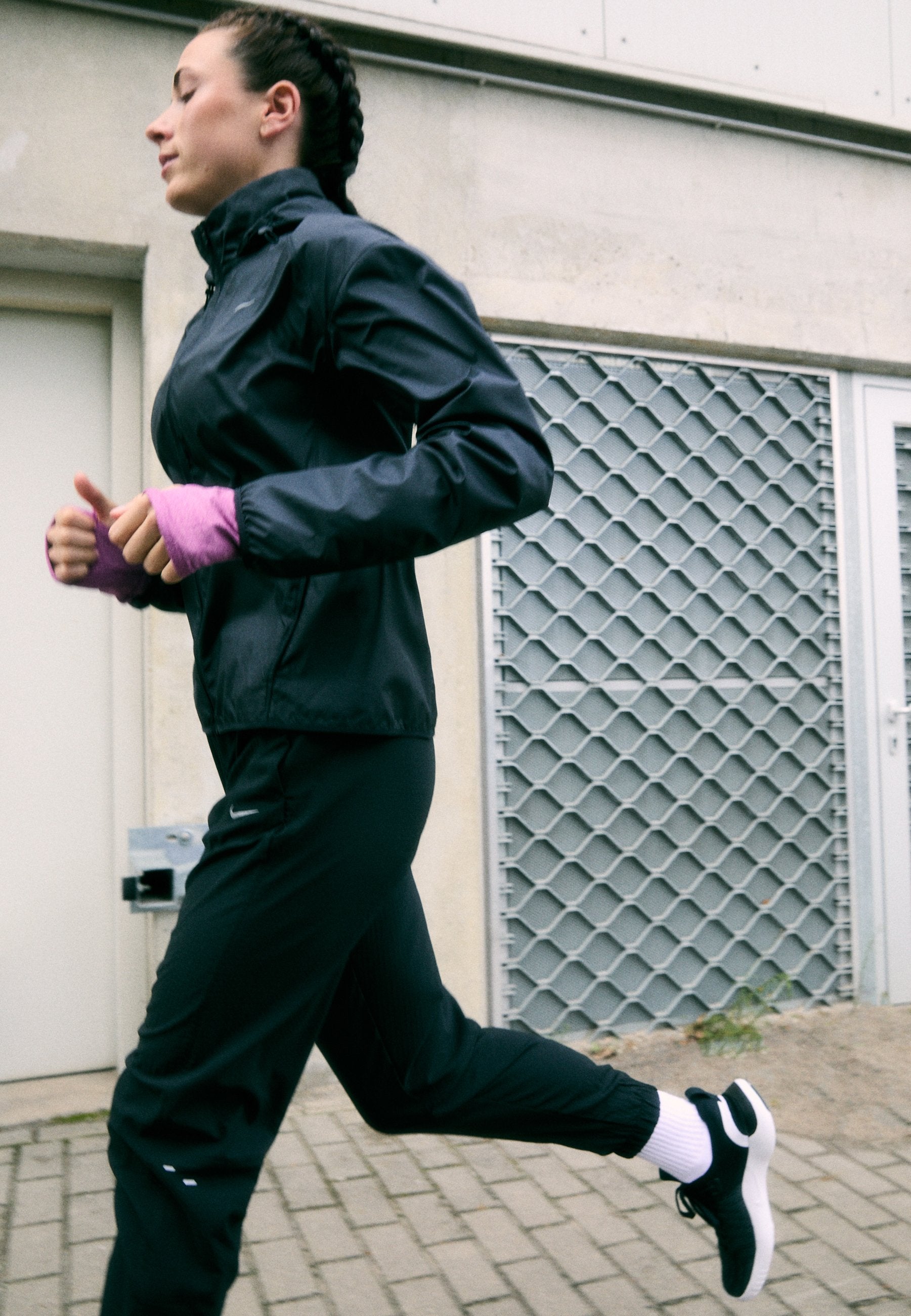TEMPO - Windbreaker - black/reflective silver-coloured
