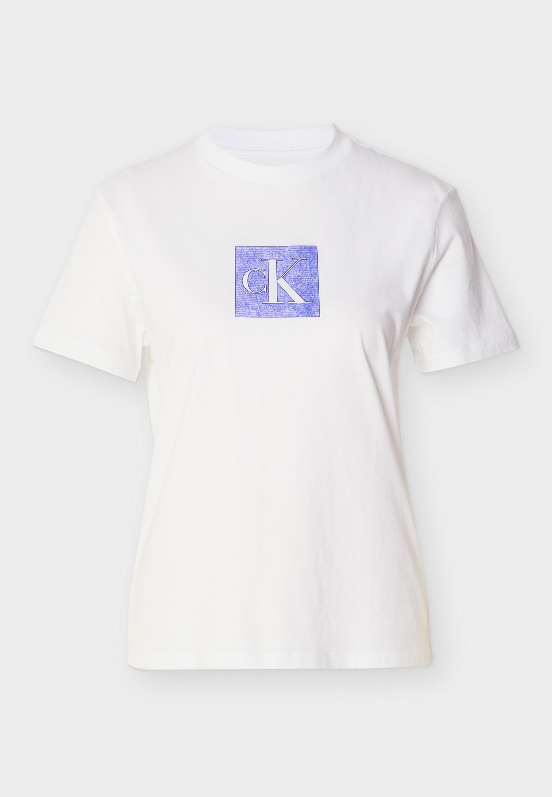 CLASSIC FIT MONOGRAM TEE - Print T-shirt - bright white
