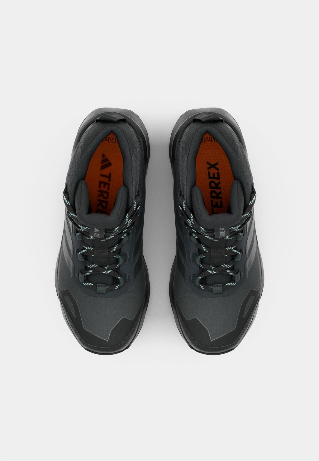 TERREX SKYCHASER AX5 MID GORE-TEX HIKING - Hiking shoes - carbon/core black/semi flash aqua