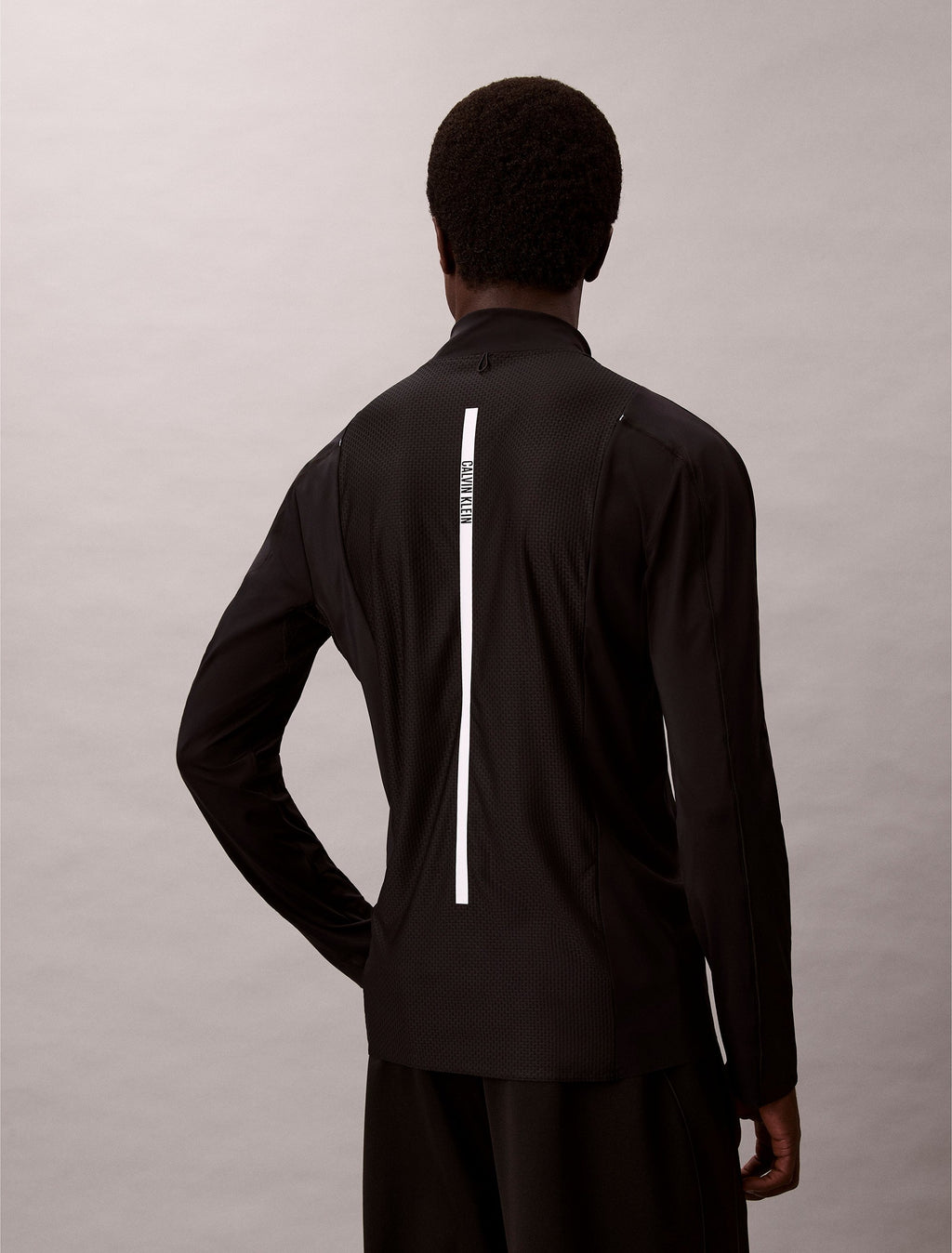 SPORT 1/4 ZIP - Long sleeved top - black