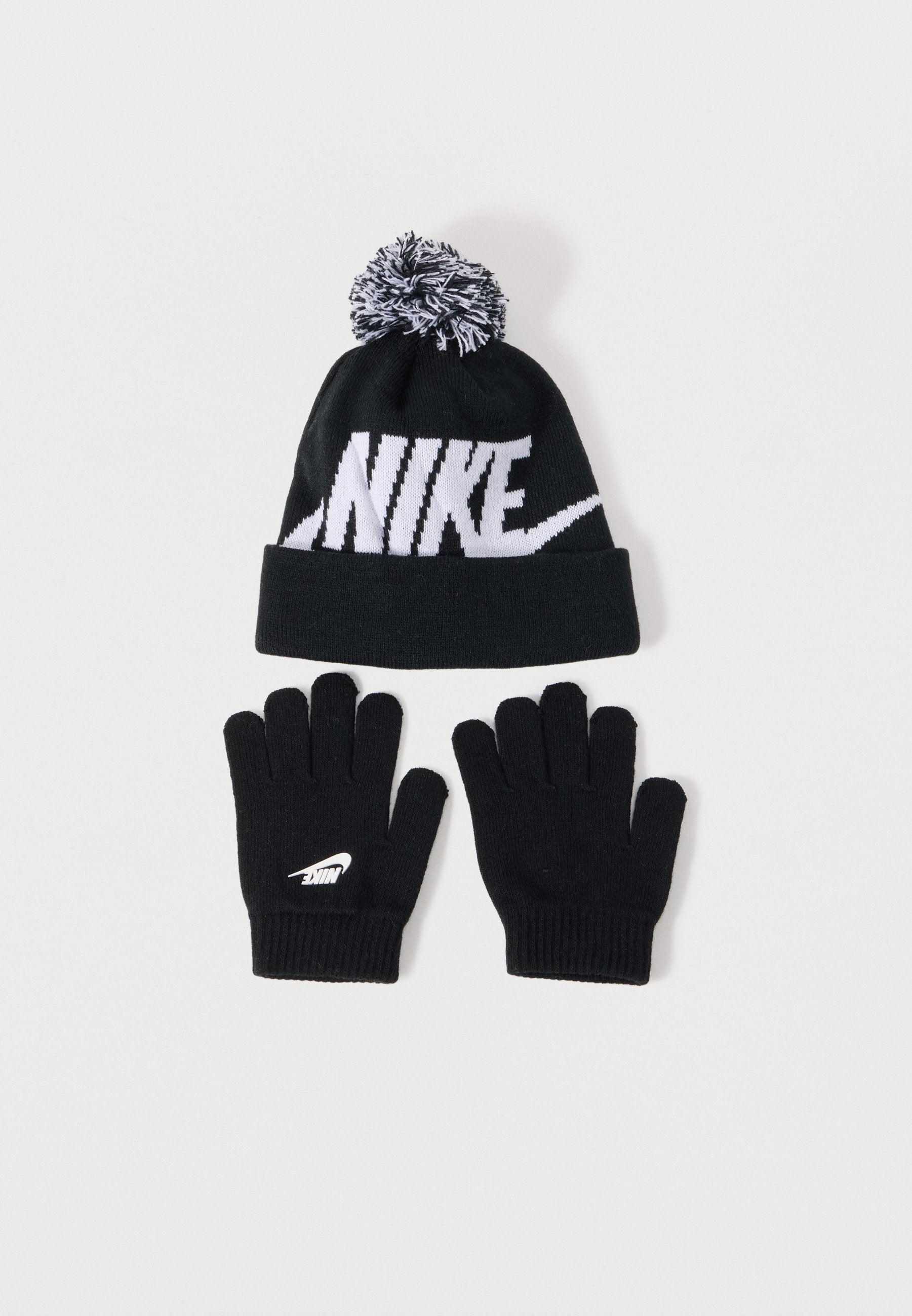 NAN POM BEANIE UNISEX SET - Gloves - black