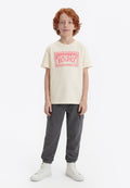 CONTRAST LOGO UNISEX - Print T-shirt - bianco/rosa