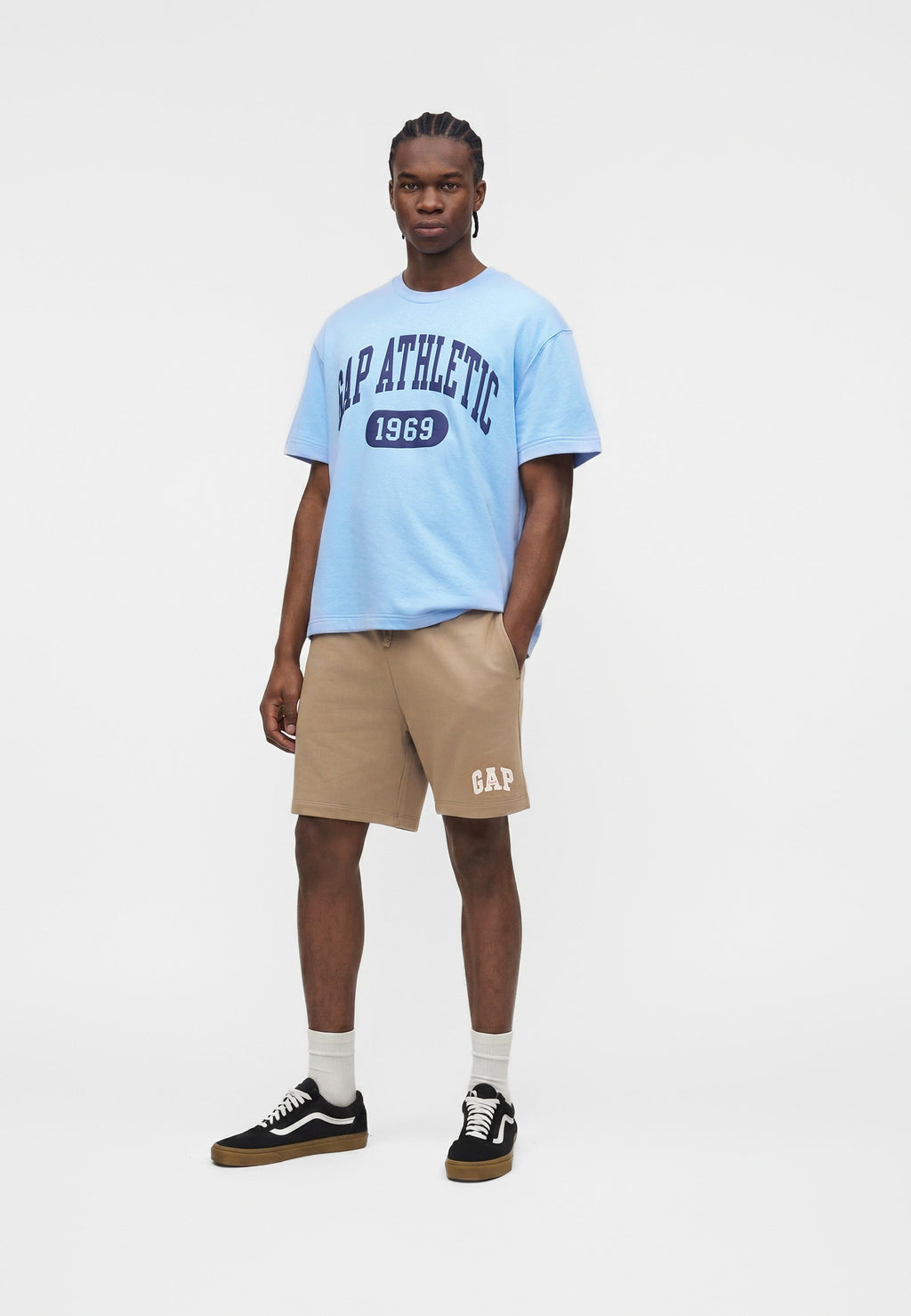 LOGO - Tracksuit bottoms - beachwood