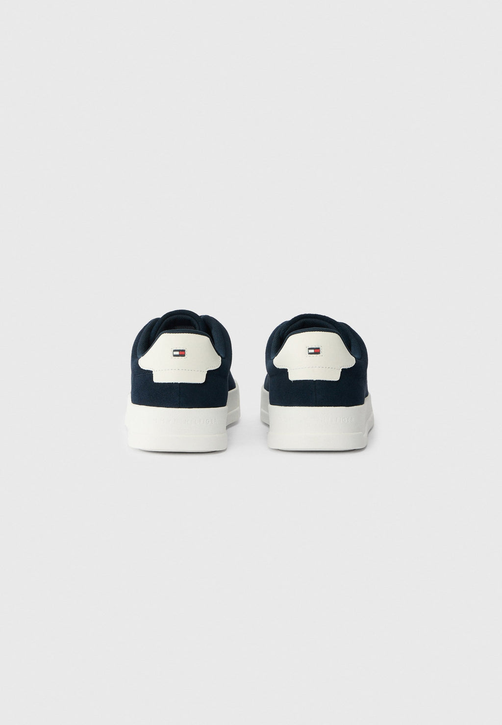 DEBOSSED LOGO SUEDE COURT TRAINERS - Trainers - desert sky
