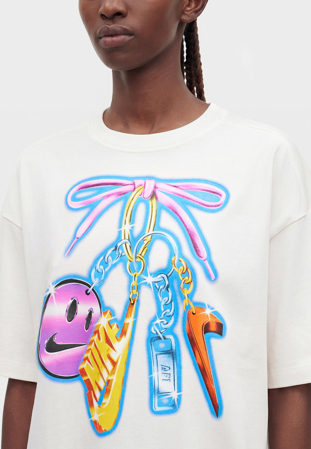 TEE CLASSIQUE - T-shirt imprimé - blanc cassé