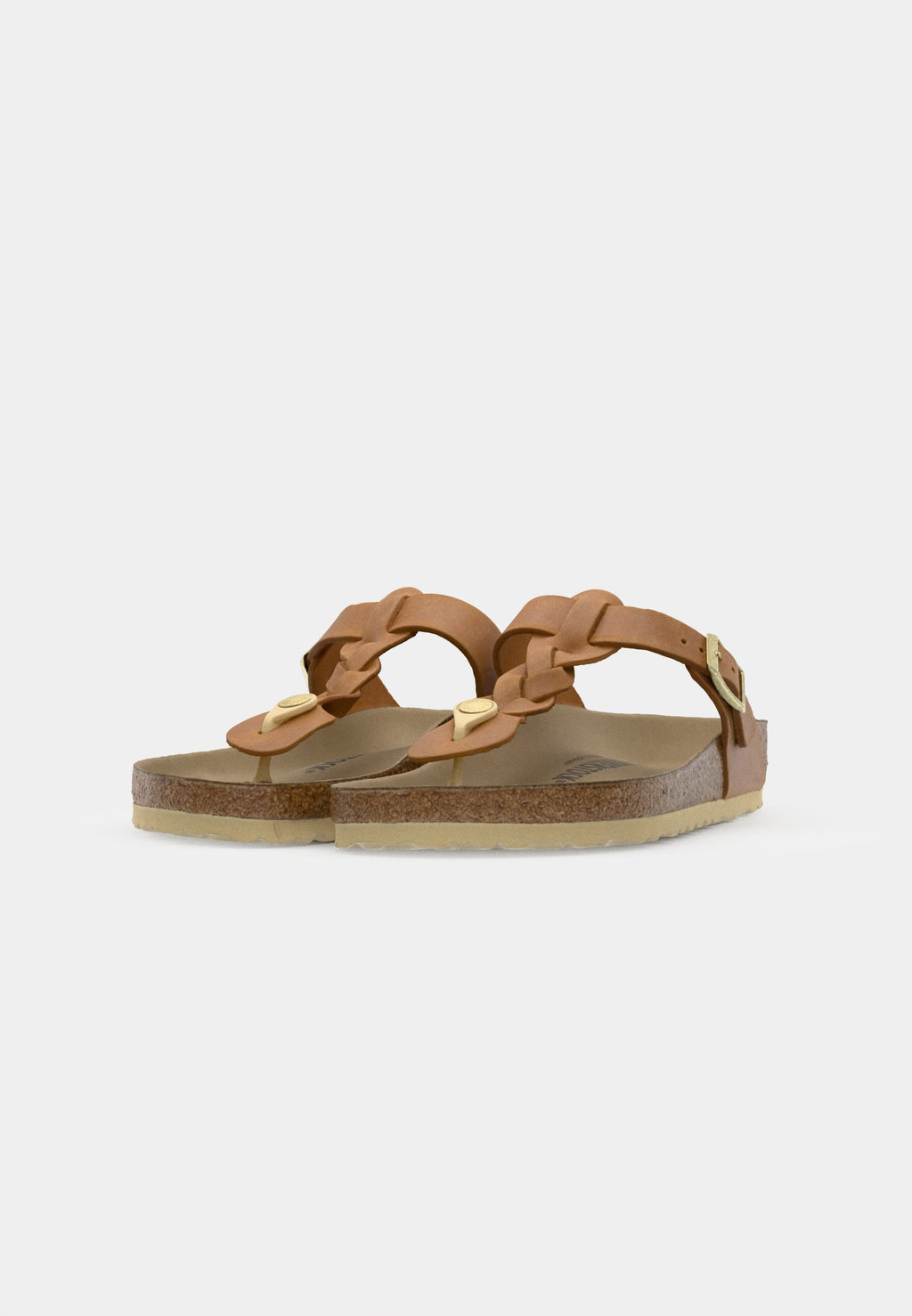 GIZEH BRAIDED LEOI COGNACN - REGULAR - Mules - cognac