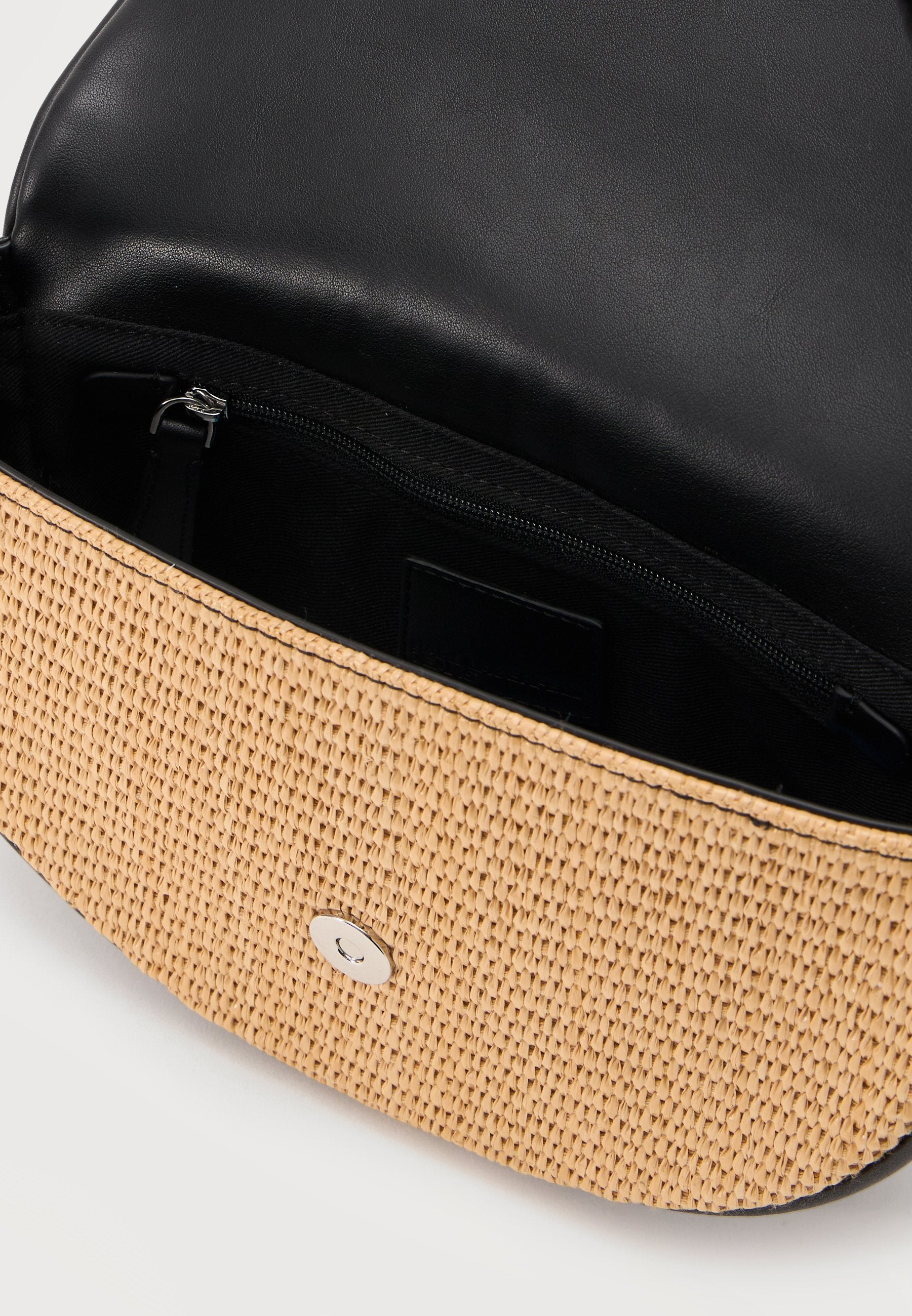 BOX LOGO SADDLE - Cross body bag - natural