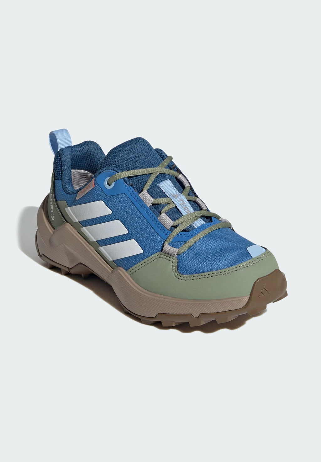 AX4R UNISEX - Hiking shoes - ray blue/off white/tent green
