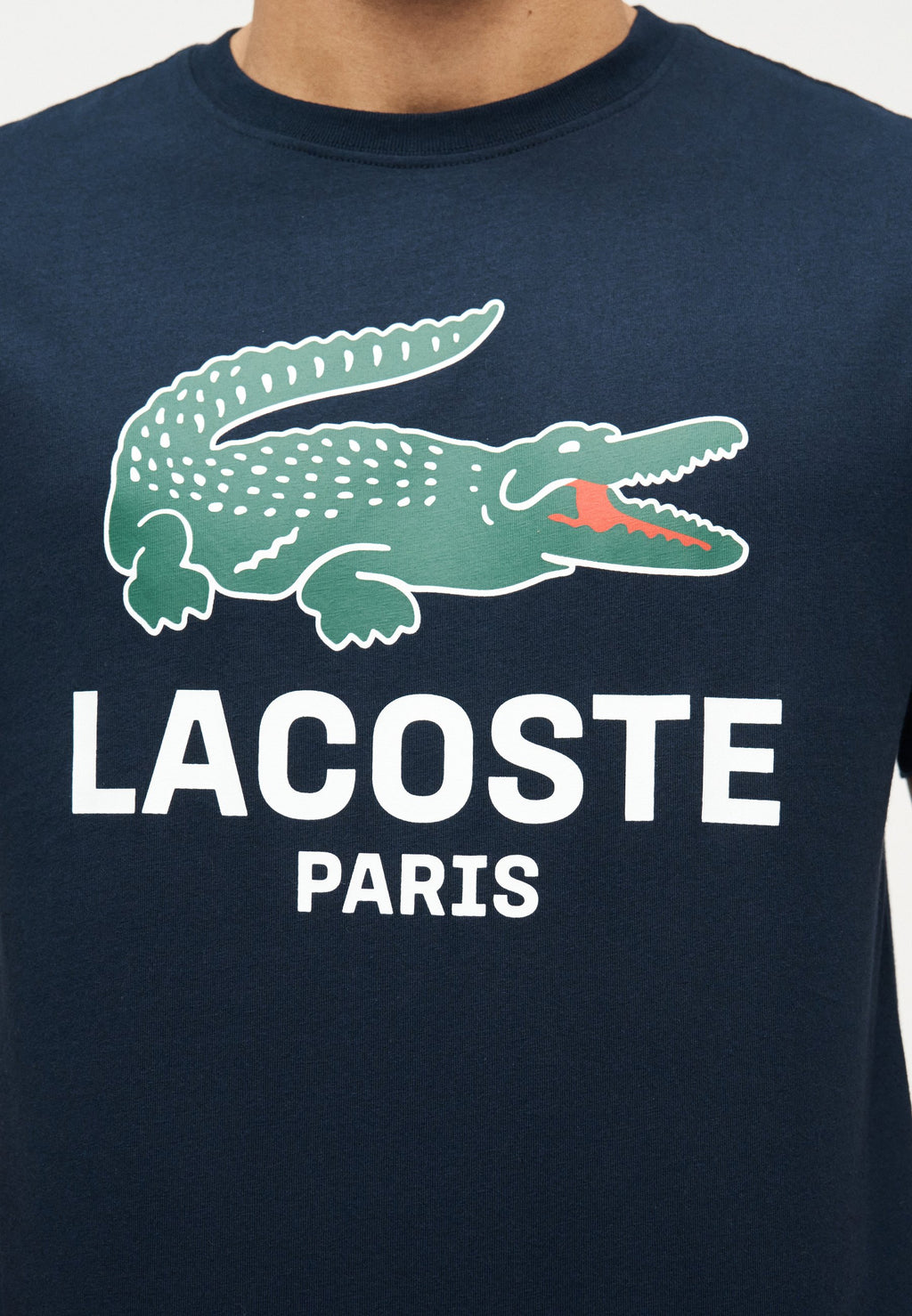 Print T-shirt - navy blue