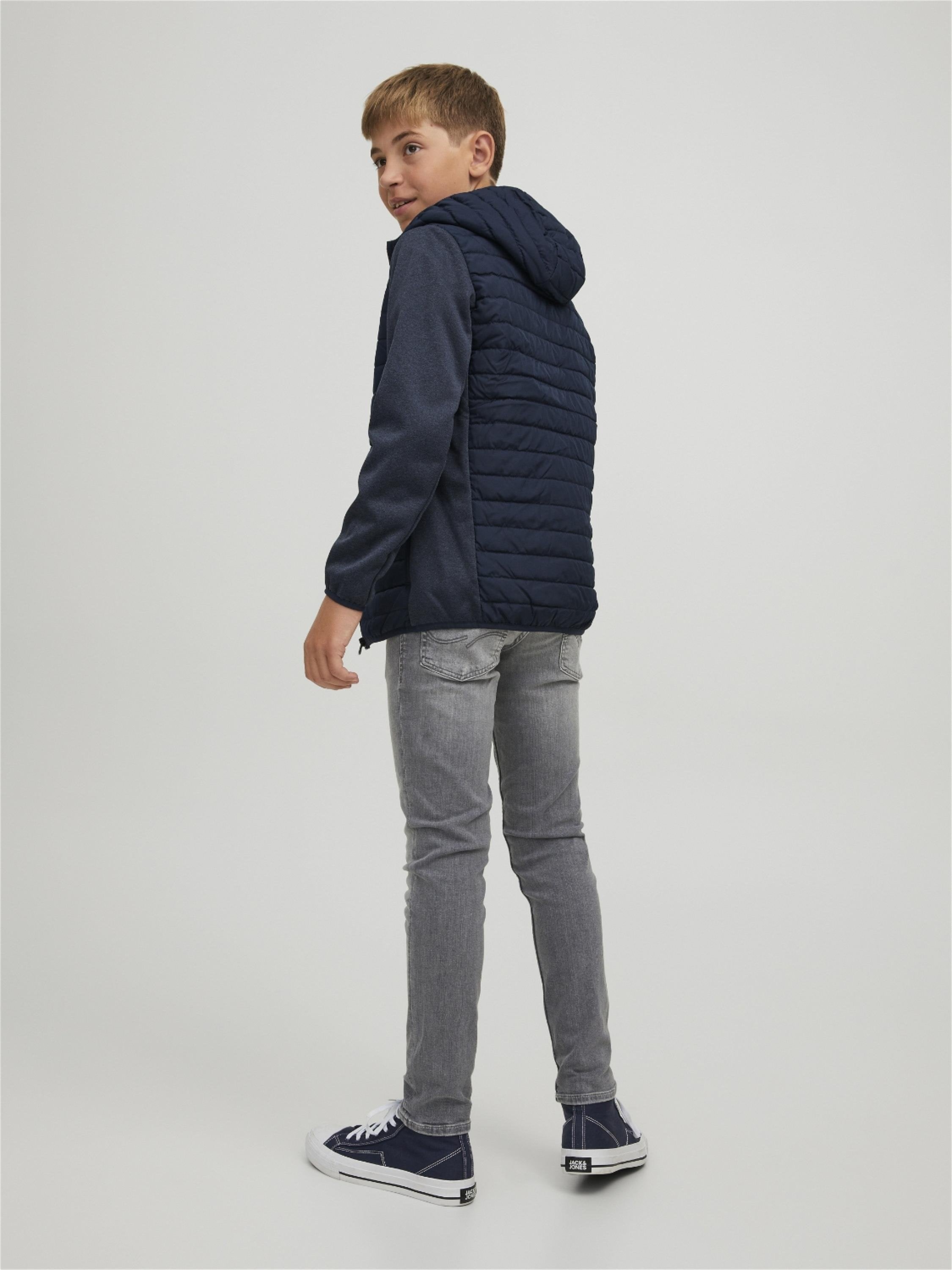 JJEMULTI QUILTED JACKET - Light jacket - navy blazer
