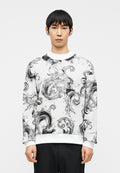 ALL OVER - Sweat-shirt - blanc/graphite