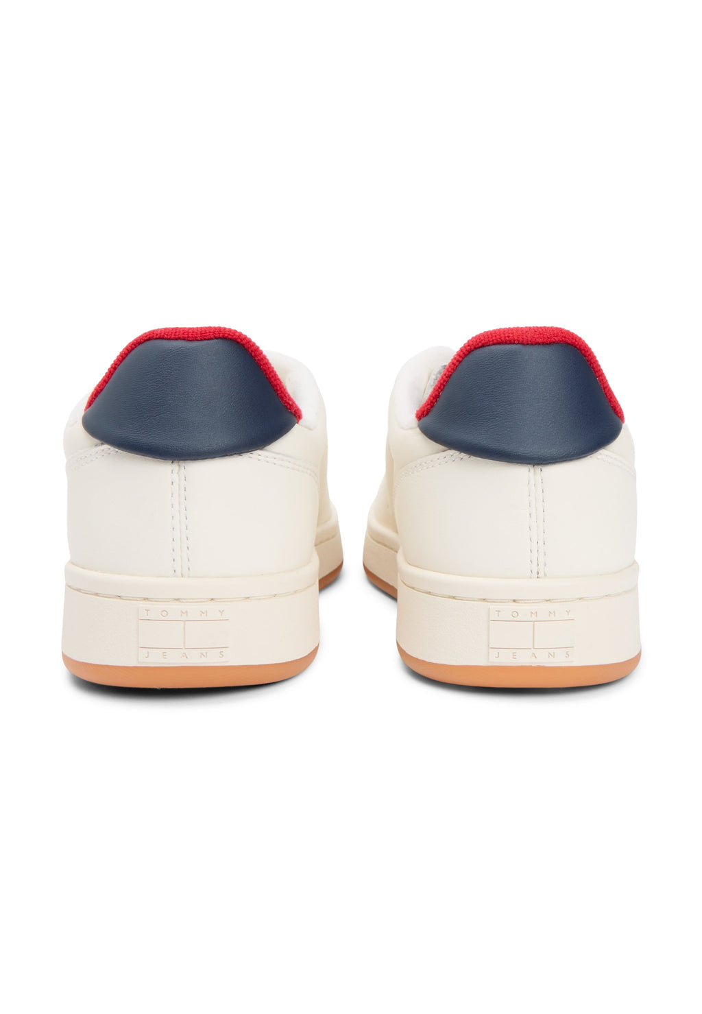 LEATHER ARCHIVE COURT TRAINERS WITH CHARMS - Trainers - ivory/dark night navy