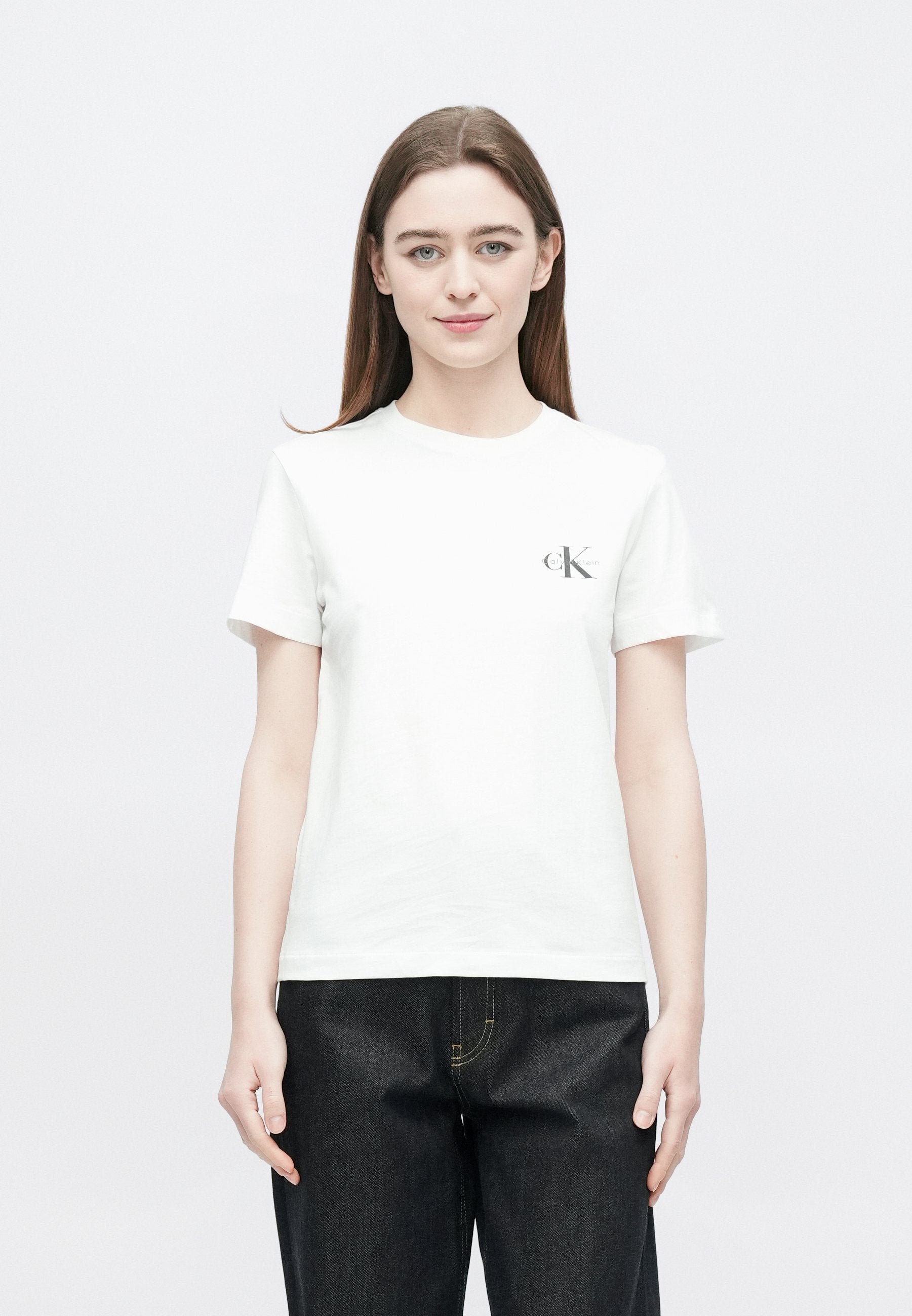 MONOLOGO TEE 2 PACK - Basic T-shirt - red/brilliant white