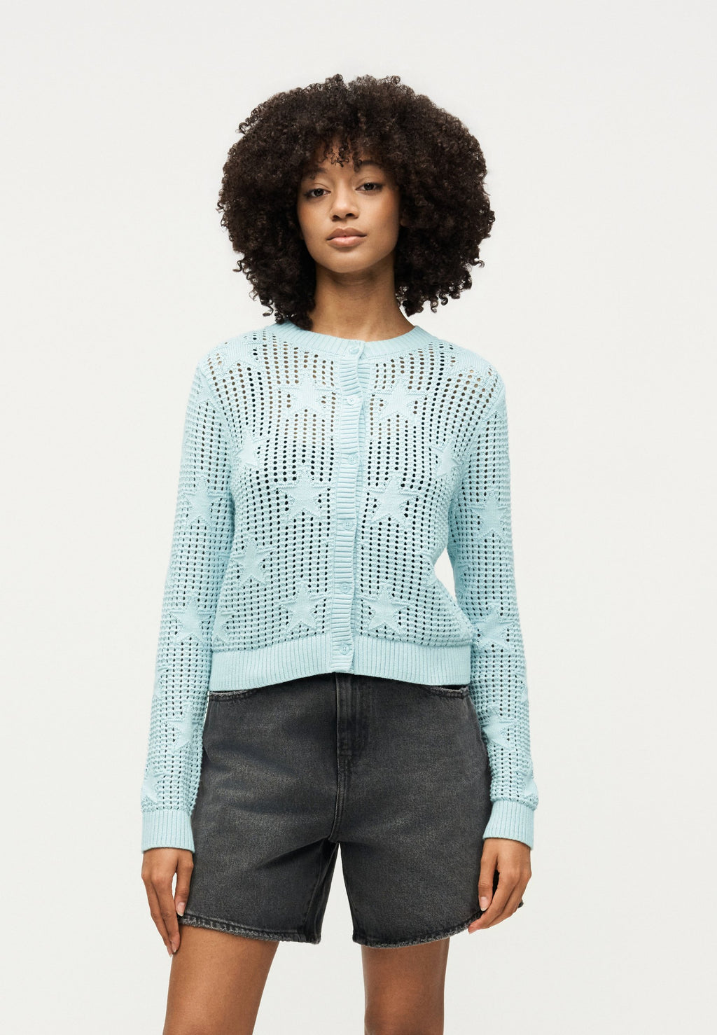 DOLLY STAR CARDIGAN - Cardigan - dawn mist
