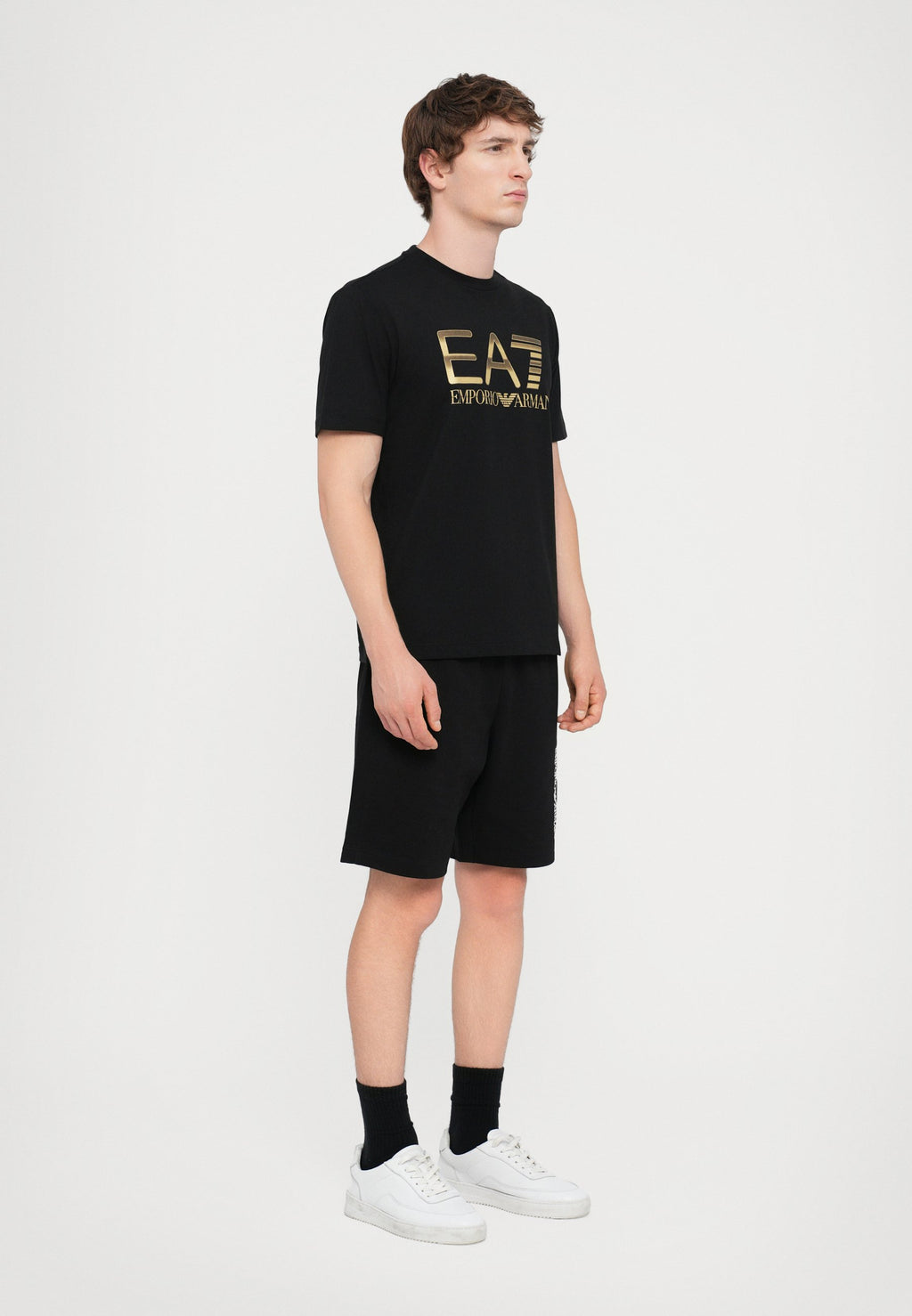 TRAIN LOGO TEE  - Print T-shirt - black