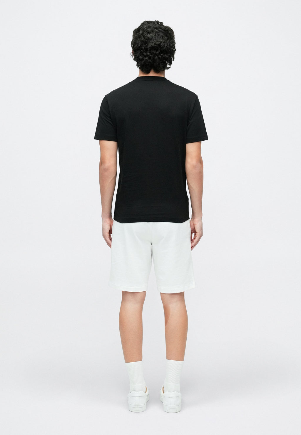 UNISEX TRAIN CORE ID M BIG LOGO TEE SS CO CC - Print T-shirt - black