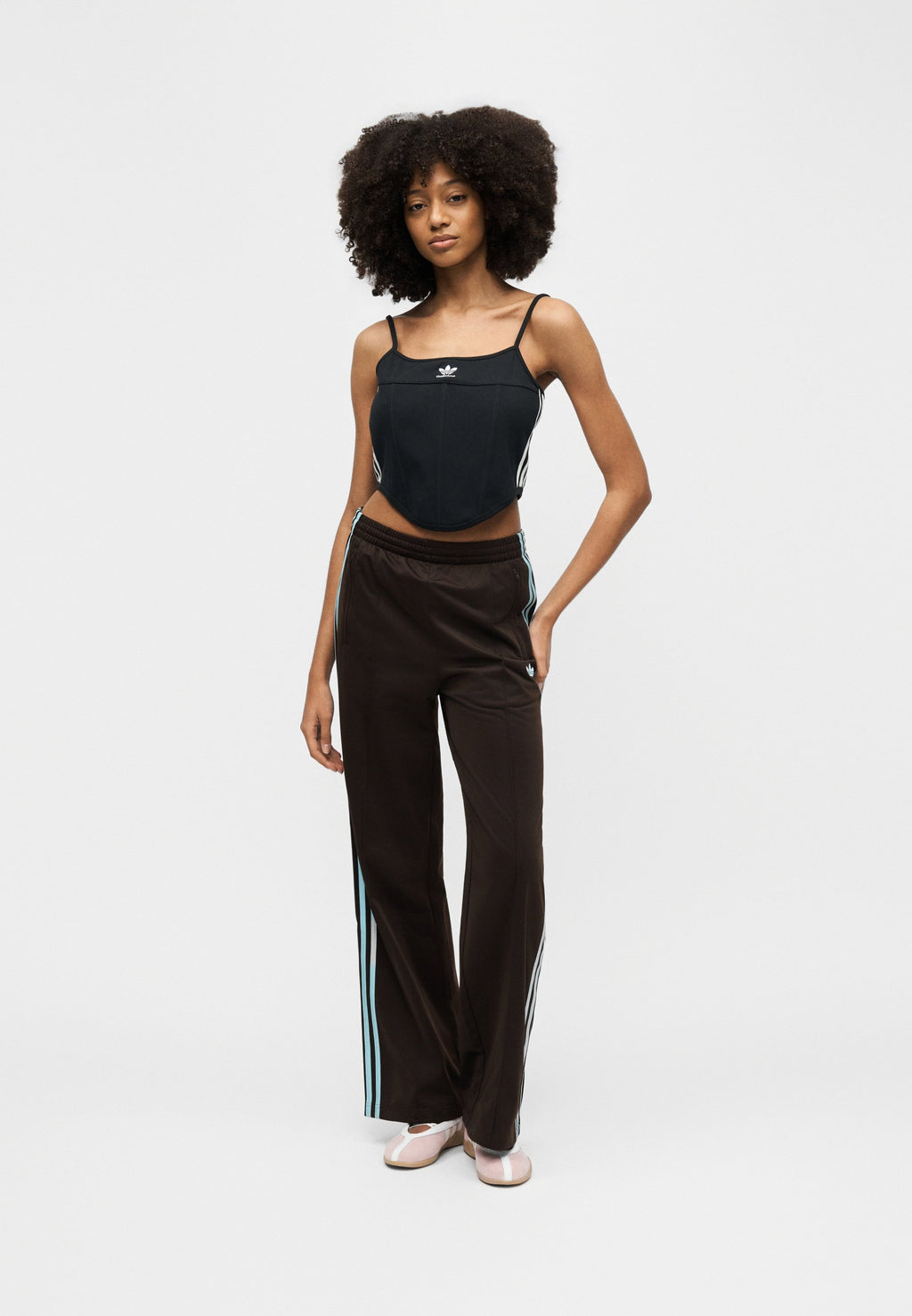 PANTALON DE SURVÊTEMENT LOOSE FIREBIRD - Bas de survêtement - aurora coffee/icey blue
