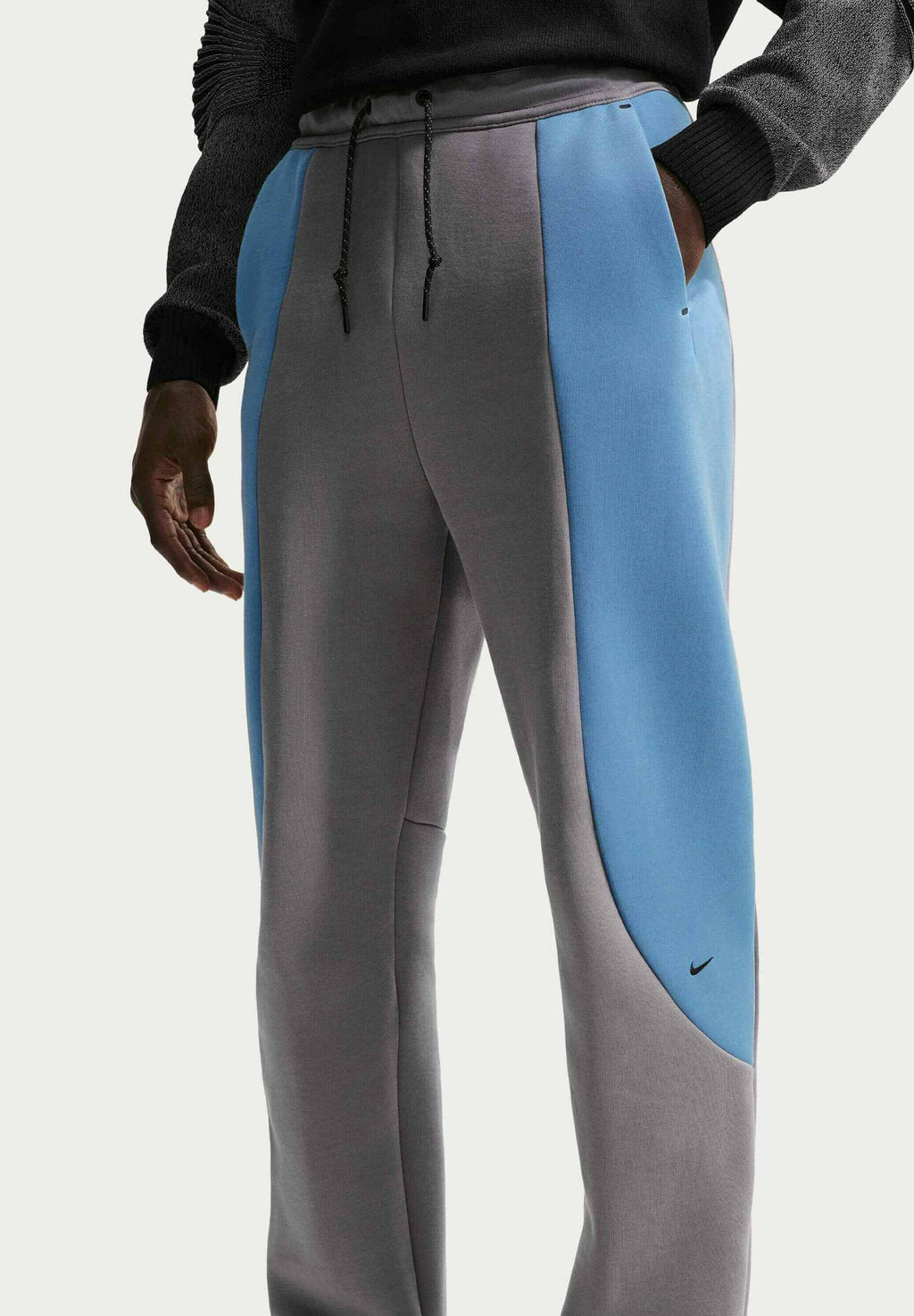M NK TECH FLC PRO CB OH PANT - Tracksuit bottoms - pencil point work blue black black