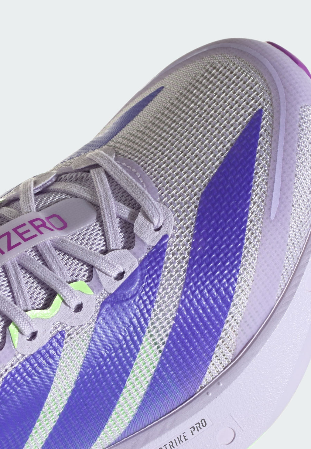 ADIZERO BOSTON - Yol koşu ayakkabıları - mor ton   solar purple   green spark