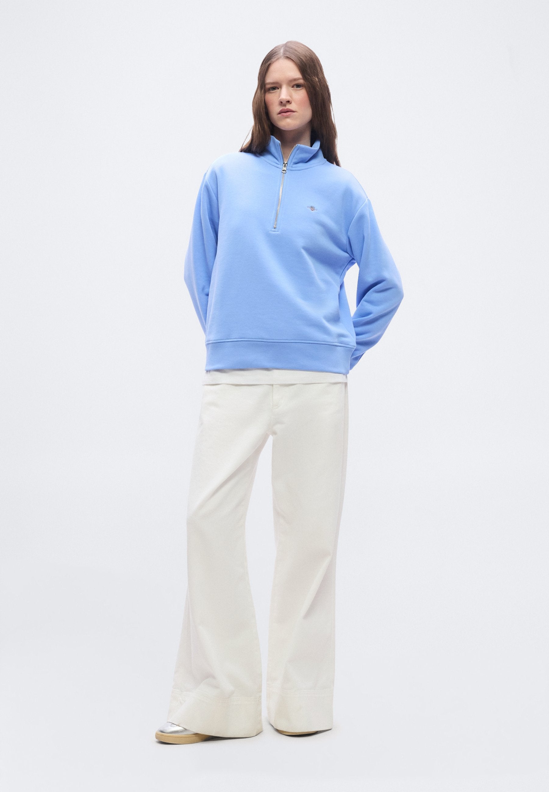 Zip-up sweatshirt - palace blue