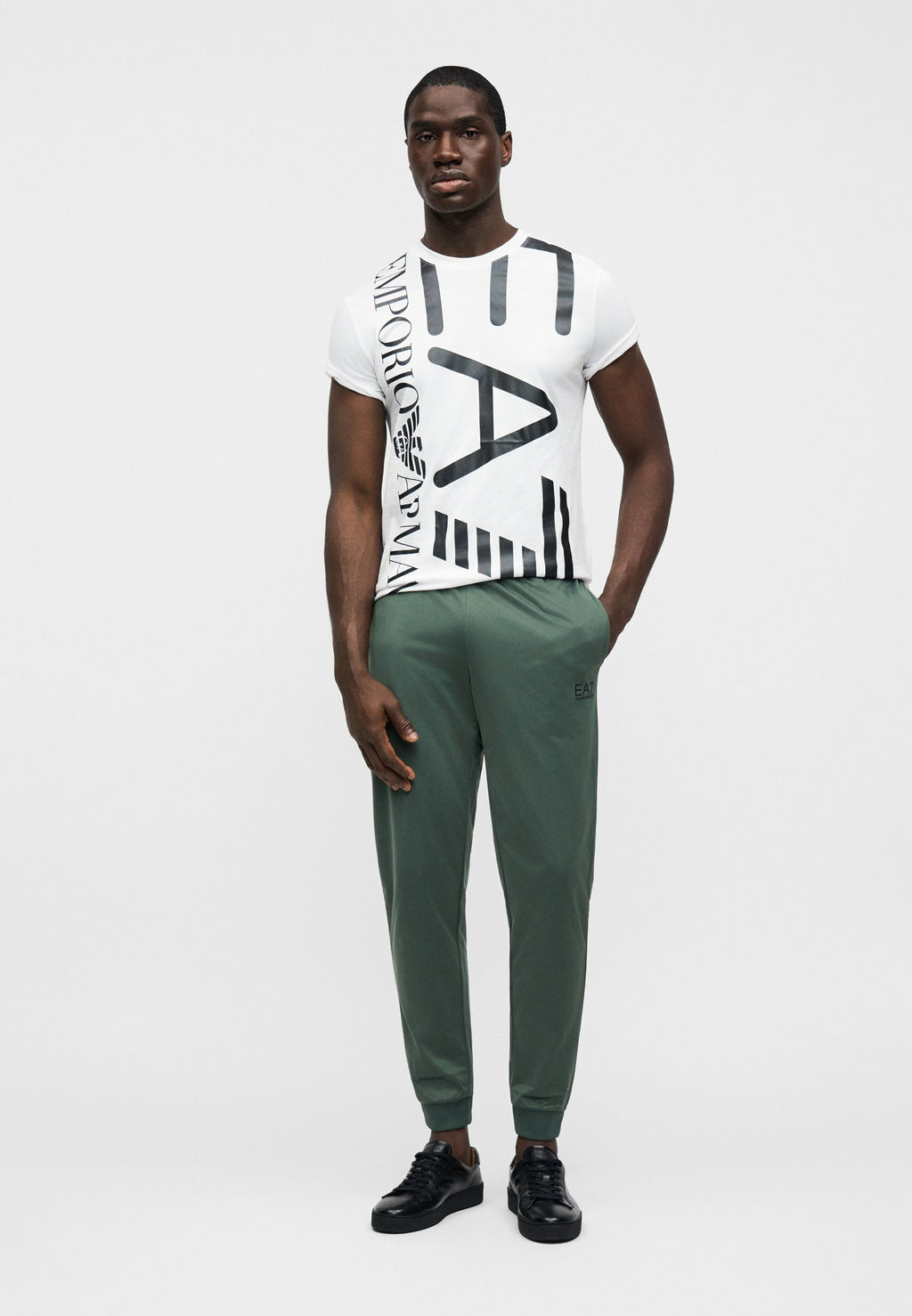 TRAIN LOGO SERIES TEE - Print T-shirt - white/black