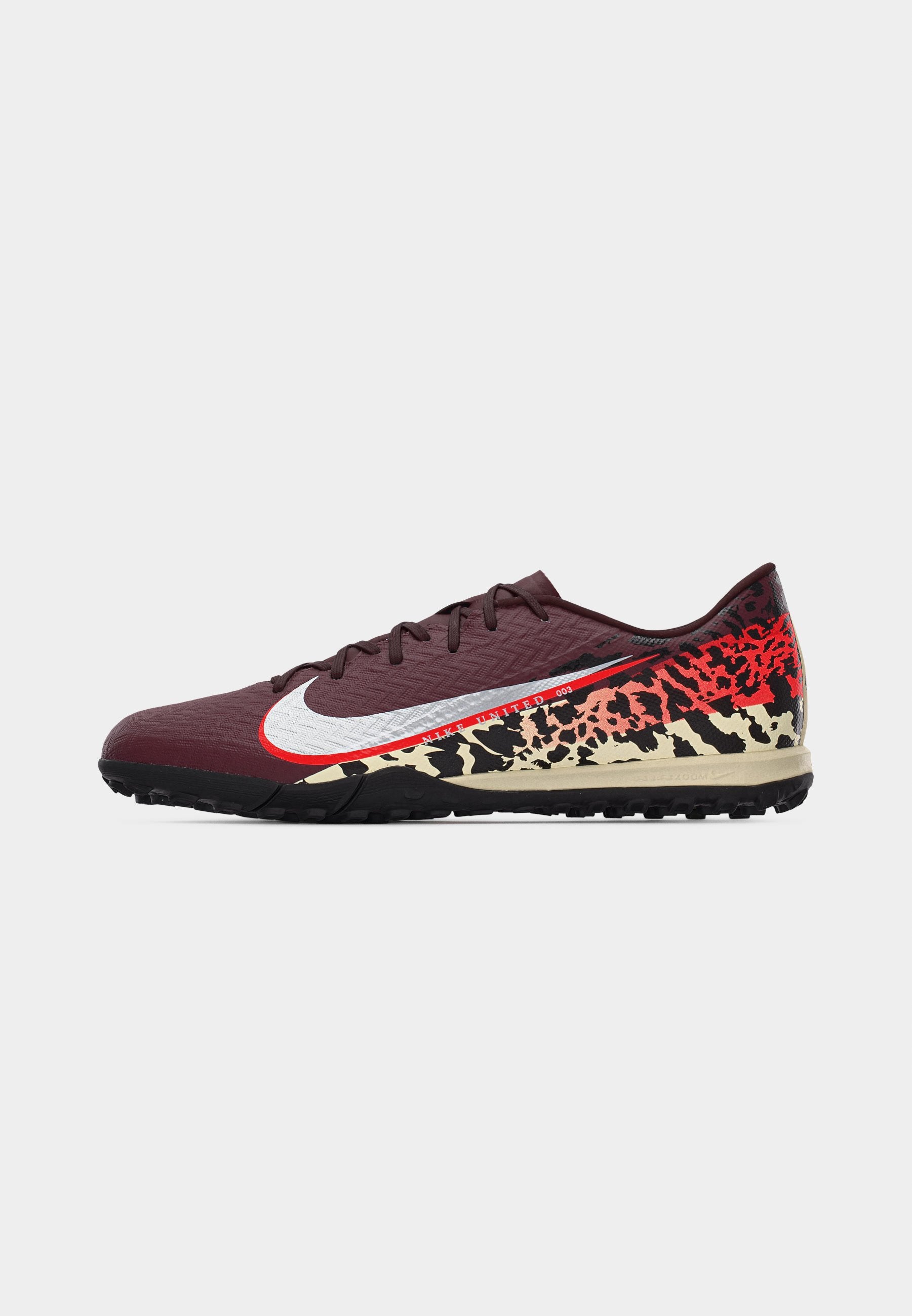 MERCURIAL VAPOR 16 ACADEMY UNITED TF UNISEX - Turf football boots - burgundy crush/metallic silver-coloured/university red/fossil