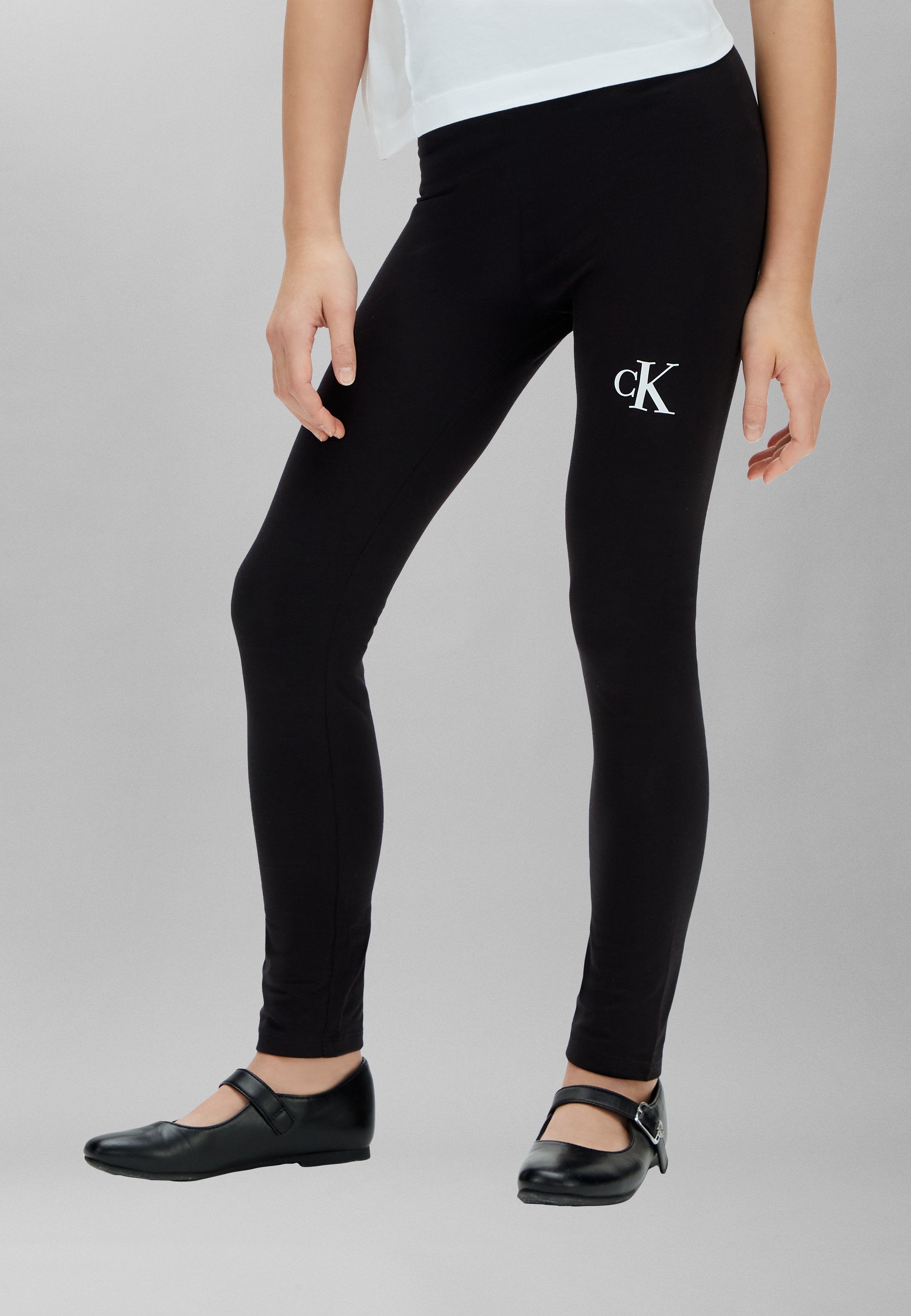LOGO  - Leggings - Trousers - black