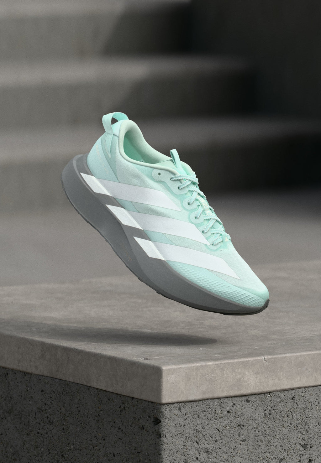 ADIZERO EVO SL ATR W - Antrenman ayakkabısı - açık nane rengi/ayakkabı beyazı/açık gri