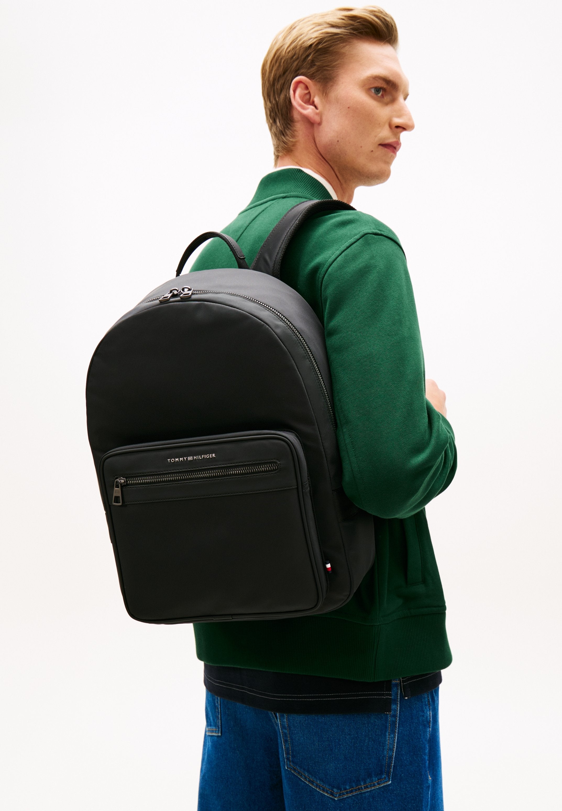 METAL LOGO DOME BACKPACK - Rucksack - black