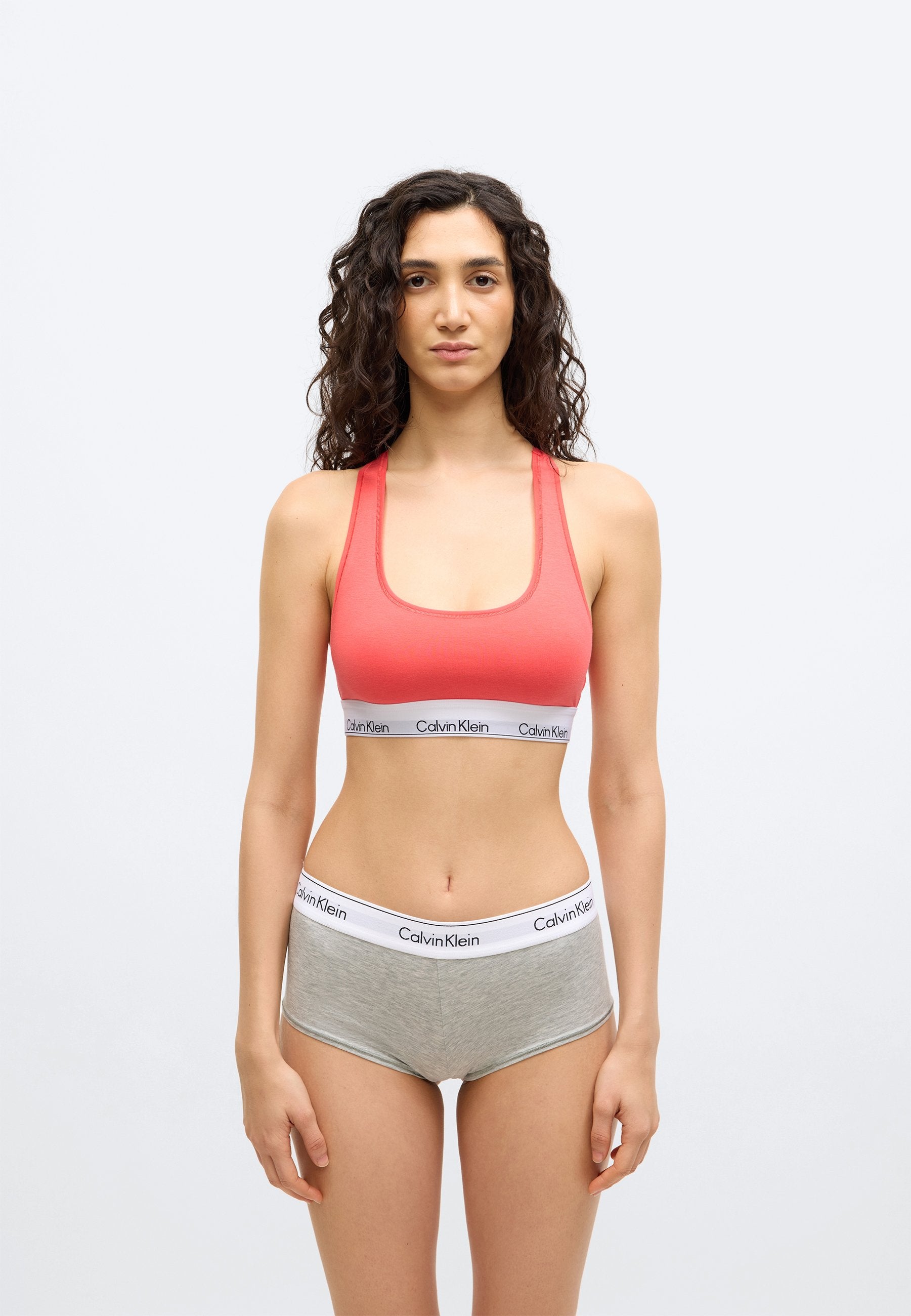 ICON 2 PACK - Sports bra - punch pink/grey heather