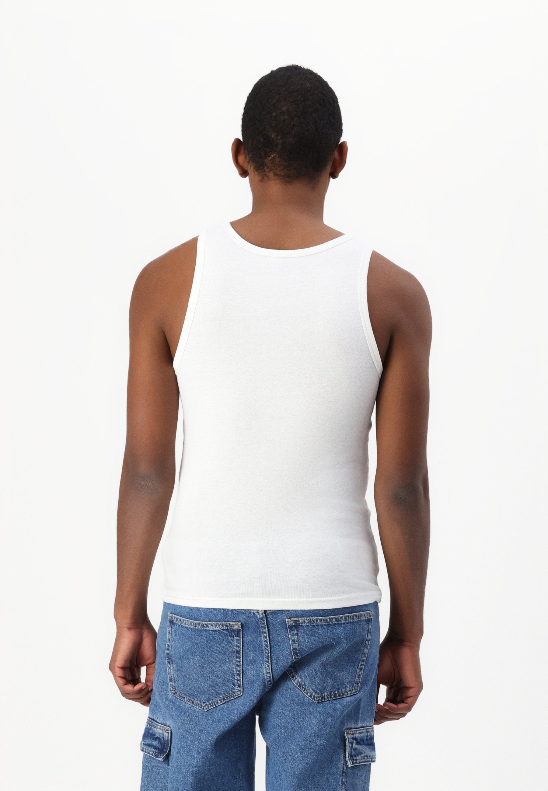 2-PACK TOMMY FLAG EXTRA SLIM TANK TOPS - Top - ecru/dark night navy
